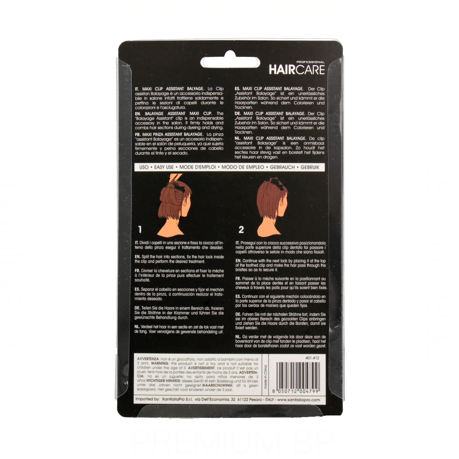 Xanitalia Maxi Pinzetta Professionale Per Balayage X2