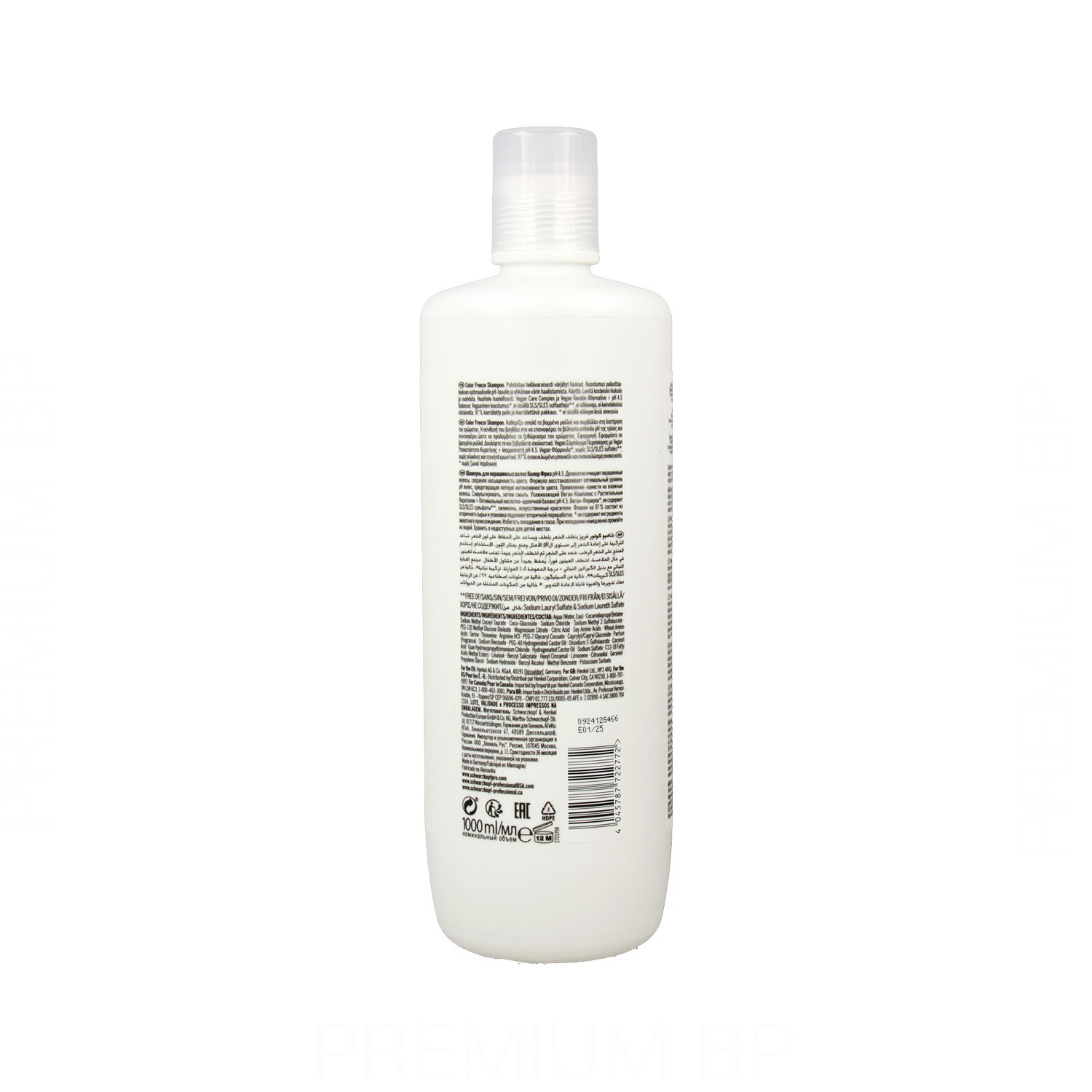 Schwarzkopf Bonacure Color Freeze Champú 1000 ml
