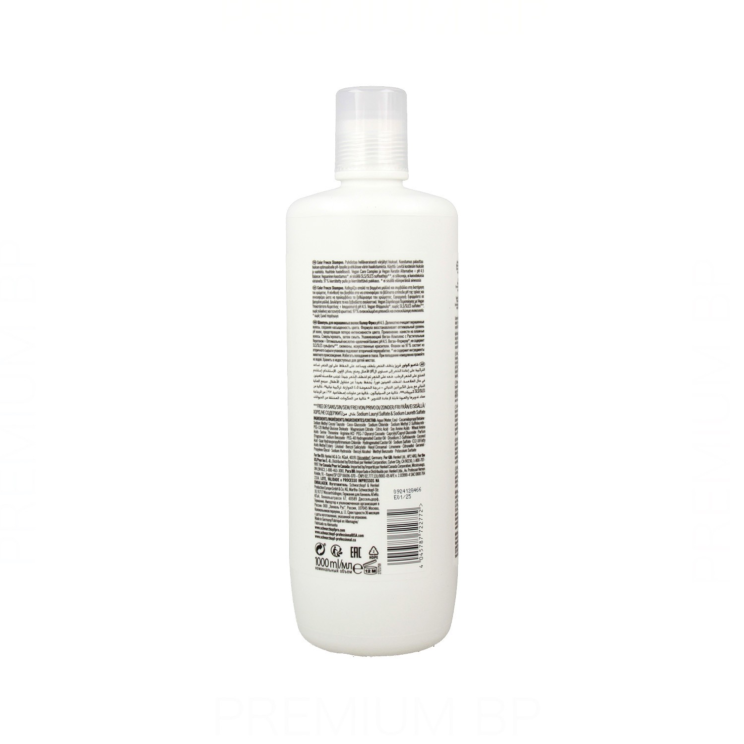 Schwarzkopf Bonacure Color Freeze Champú 1000 ml