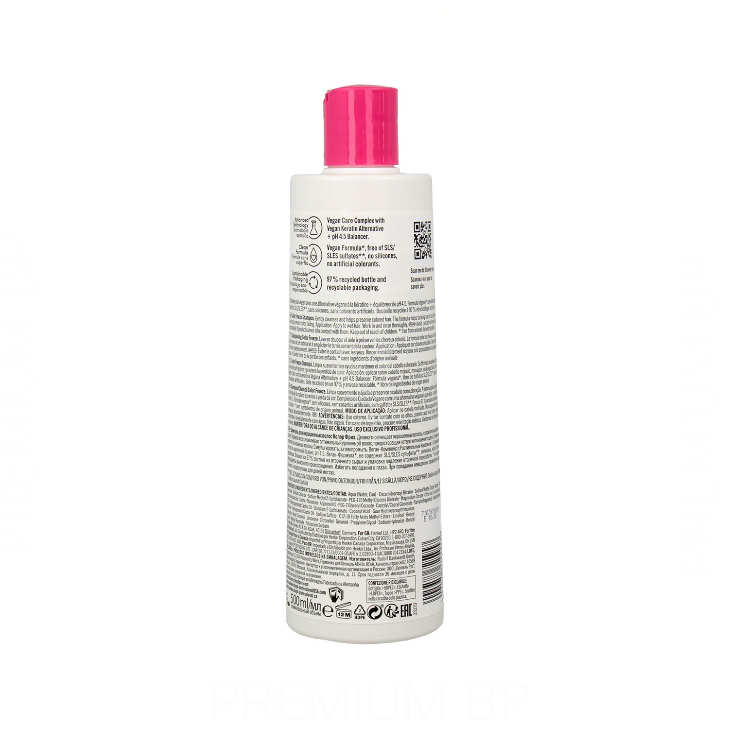 Schwarzkopf Bonacure Color Freeze Champú 500 ml