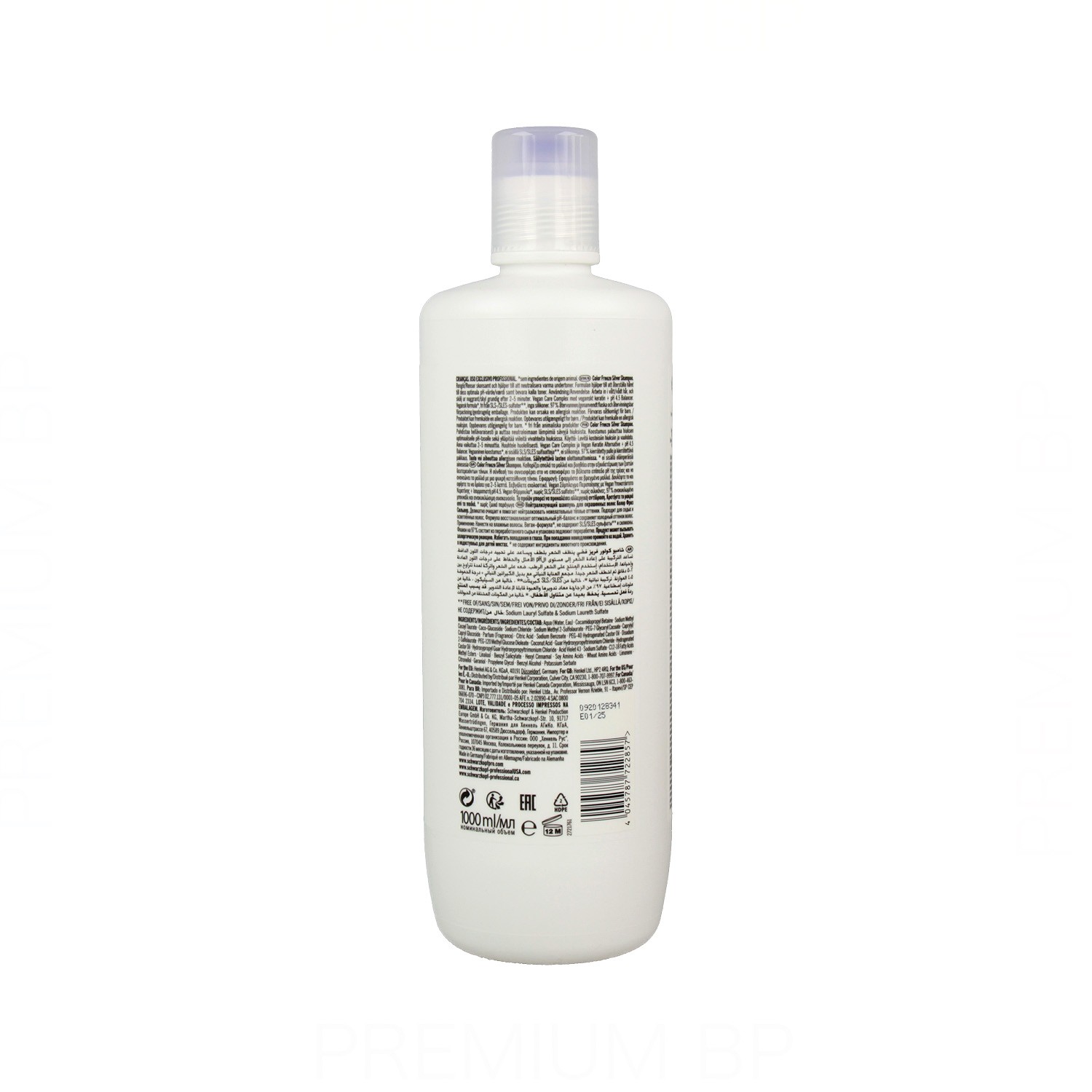 Schwarzkopf Bonacure Color Freeze Champú Silver 1000 ml