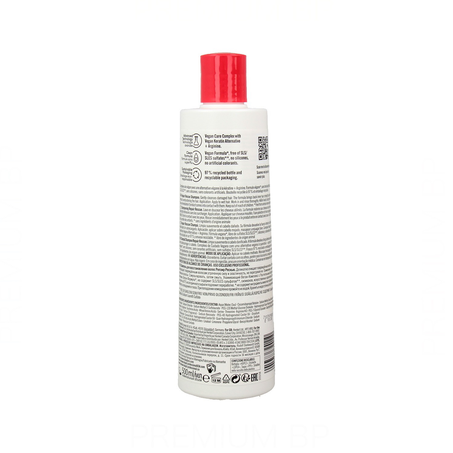 Schwarzkopf Bonacure Repair Rescue Champú Arginina 500 ml