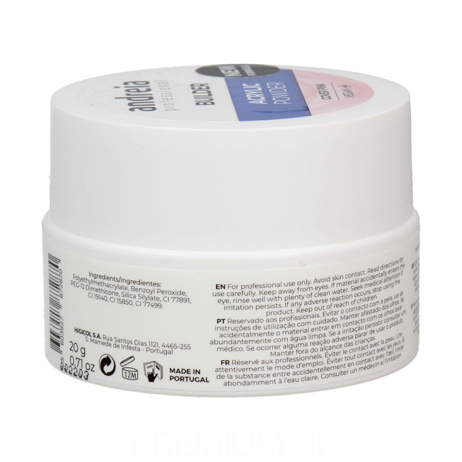 Andreia Builder Acrylic Powder Cover Pink 20 gr