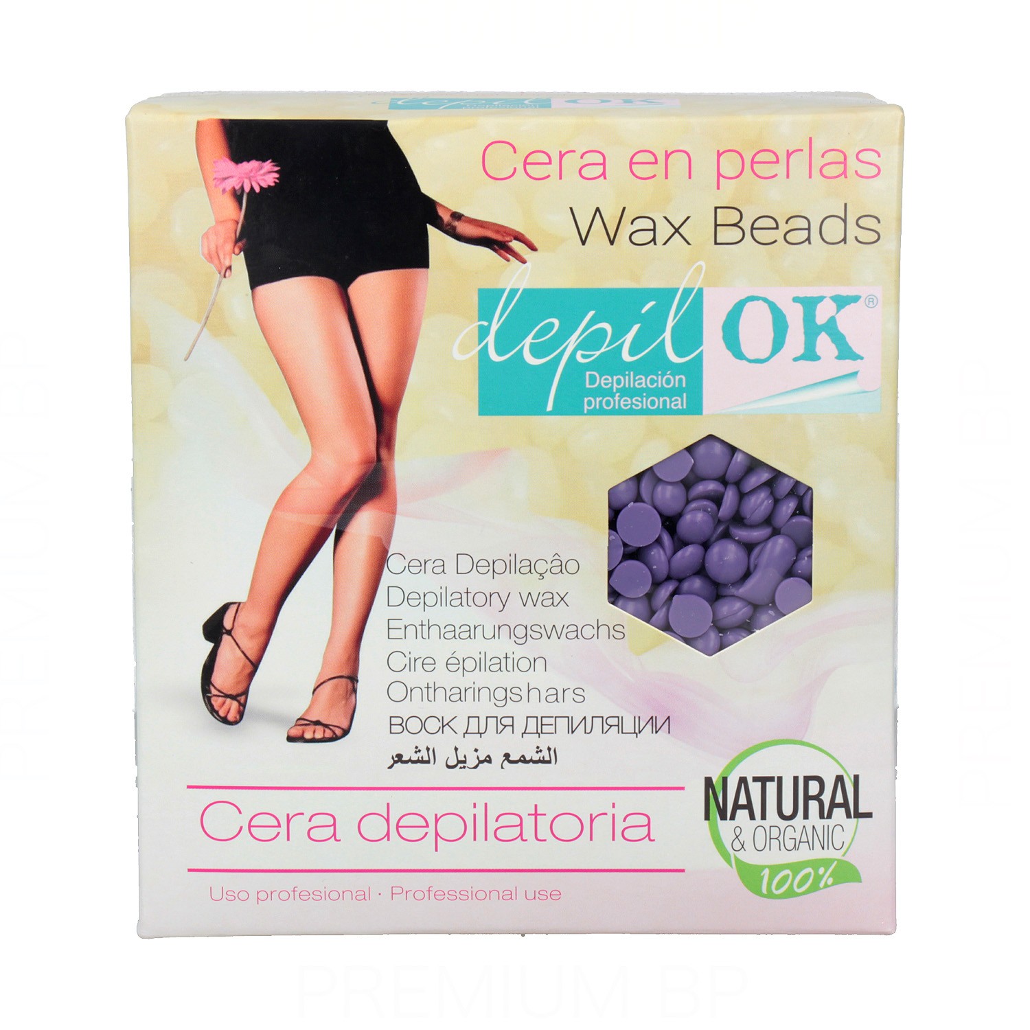 Depil Ok Cera En Perlas Lavanda 1000 gr Depil Ok Cera En Perlas Lavanda 1000 gr