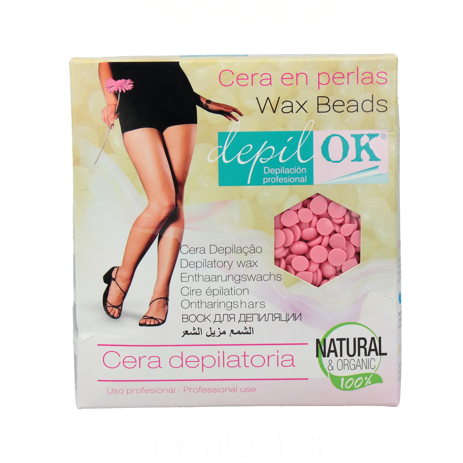 Depil Ok Cera En Perlas Rosa 1000 gr Depil Ok Cera En Perlas Rosa 1000 gr
