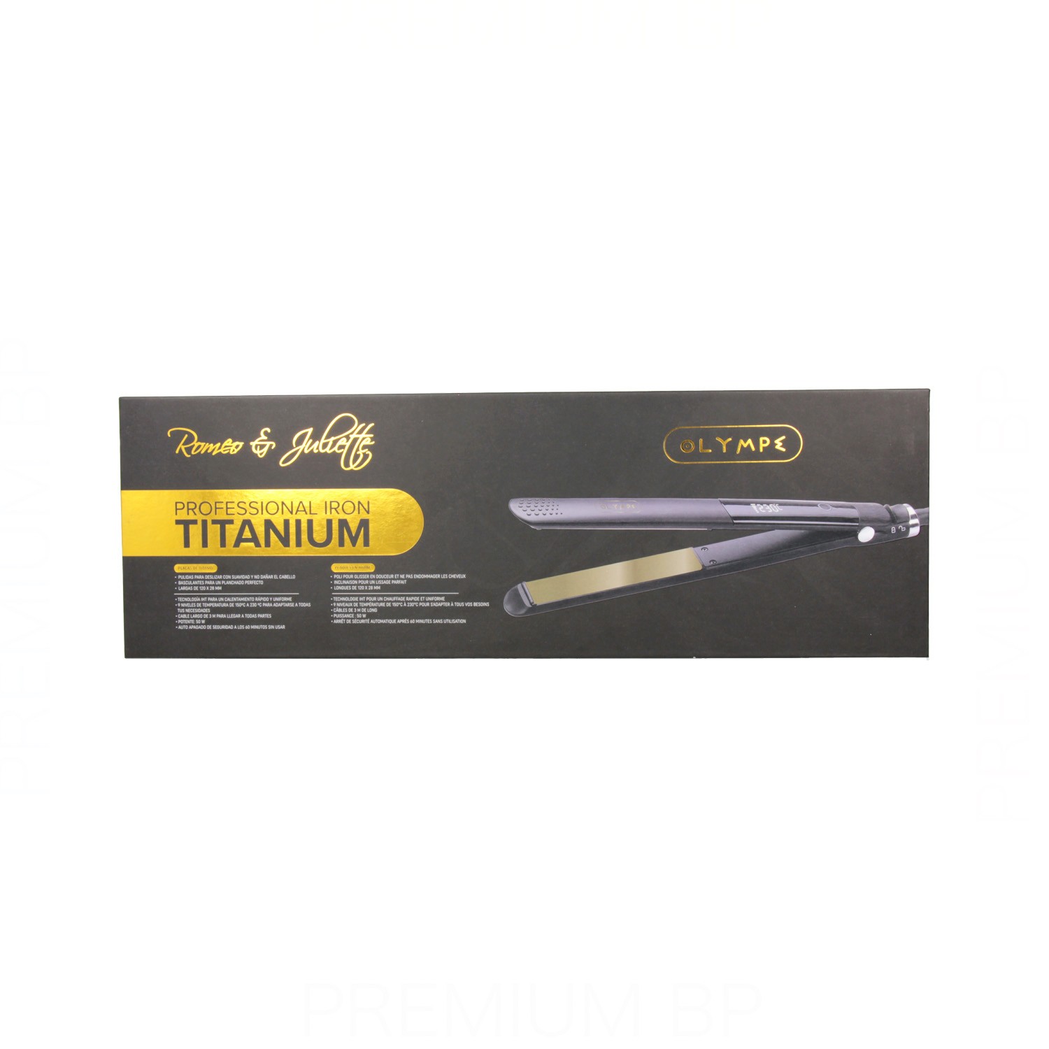 Albi Romeo & Juliette Olympe Plancha Profesional Titanium Dorada