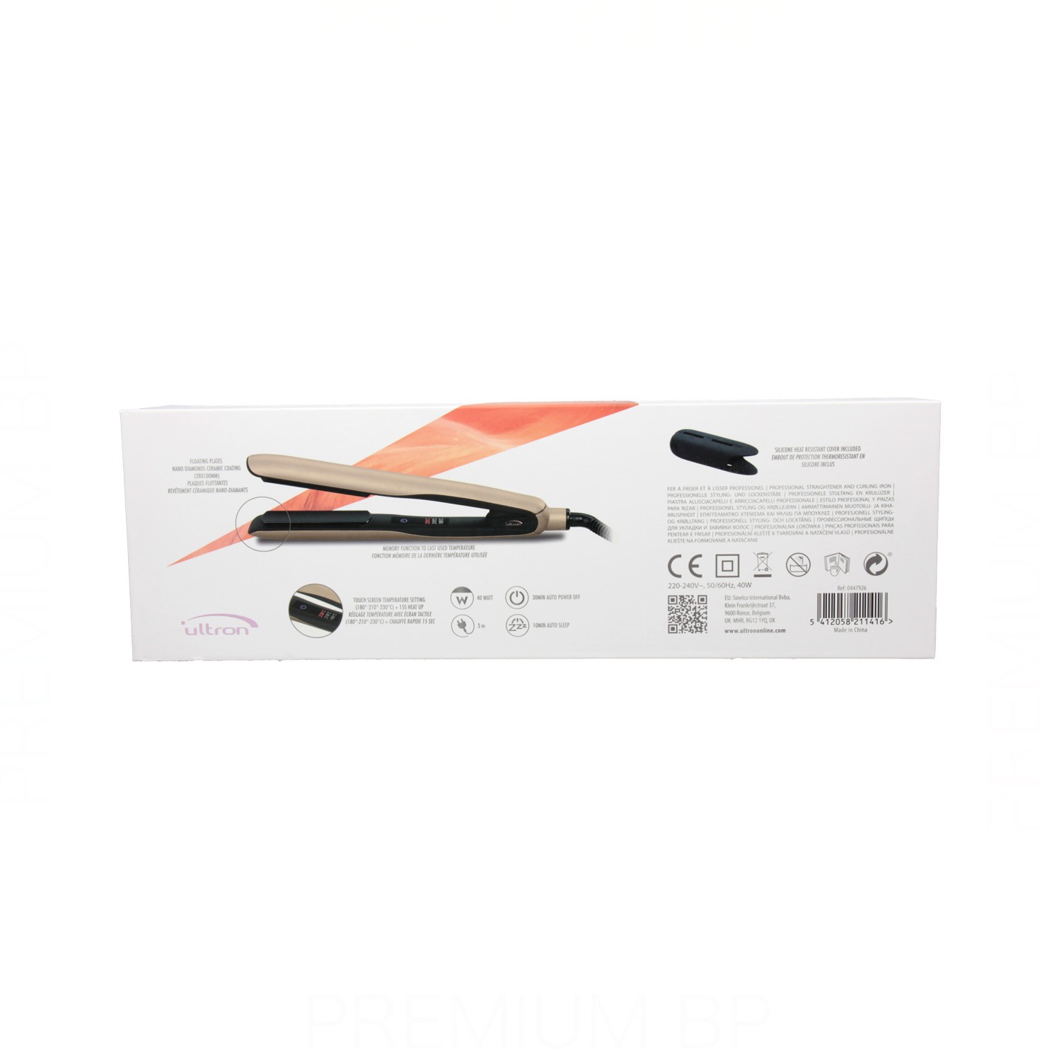 Sinelco Ultron Elite Styler Champagne Gold Plancha