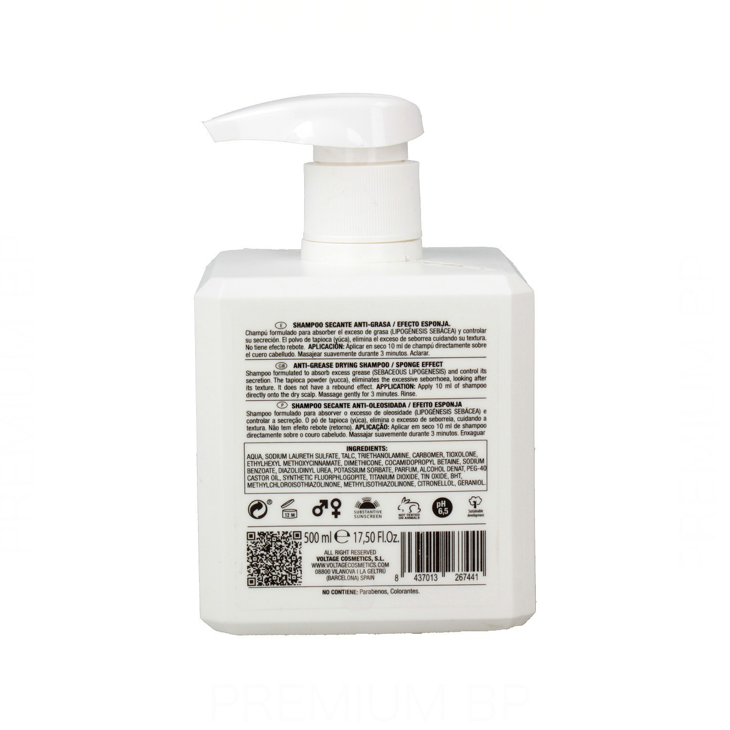 Voltage Profesional Asciuttonte Shampoo 450 ml