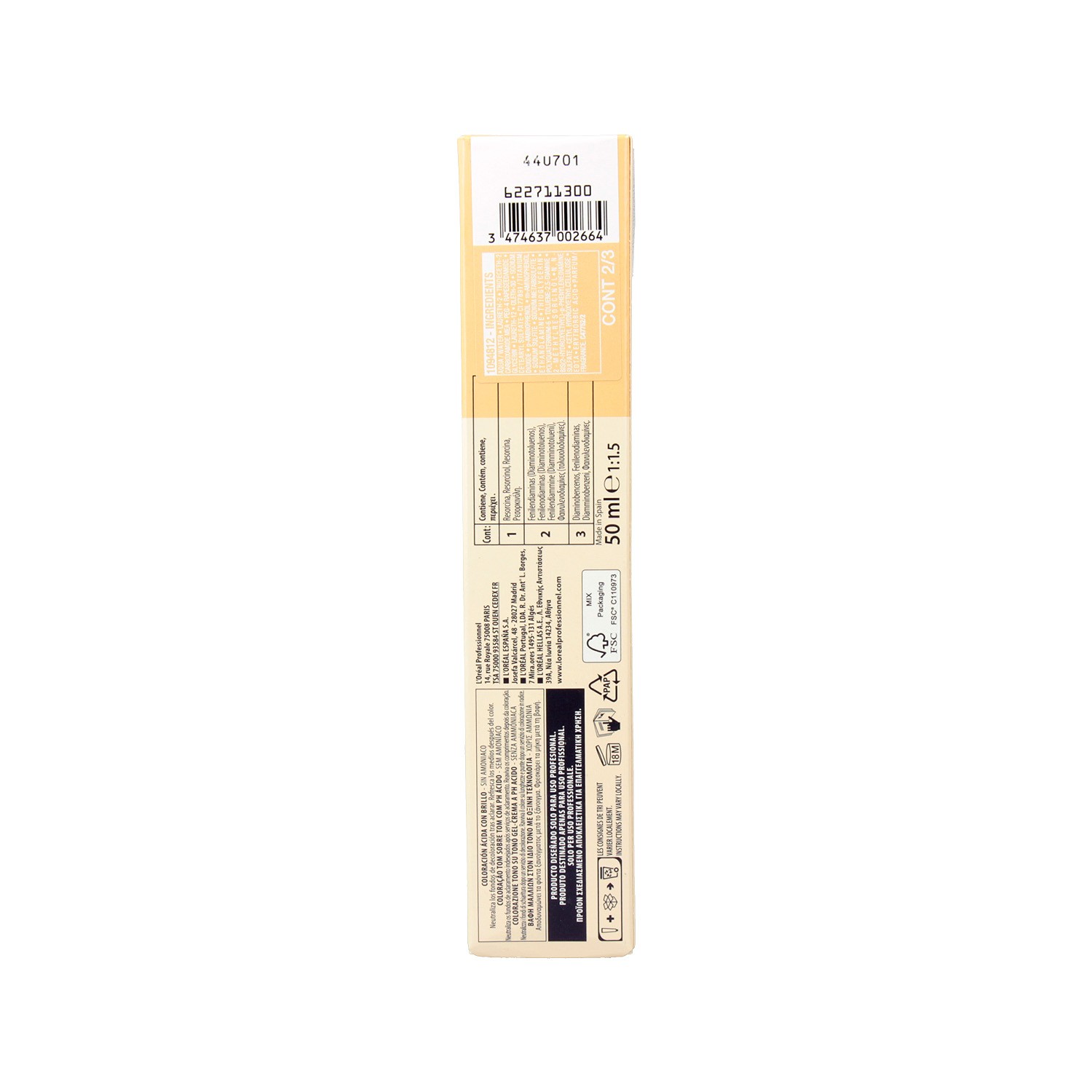 Loreal Dia Light Tinte Sin Amoníaco 50 ml Color 9.3