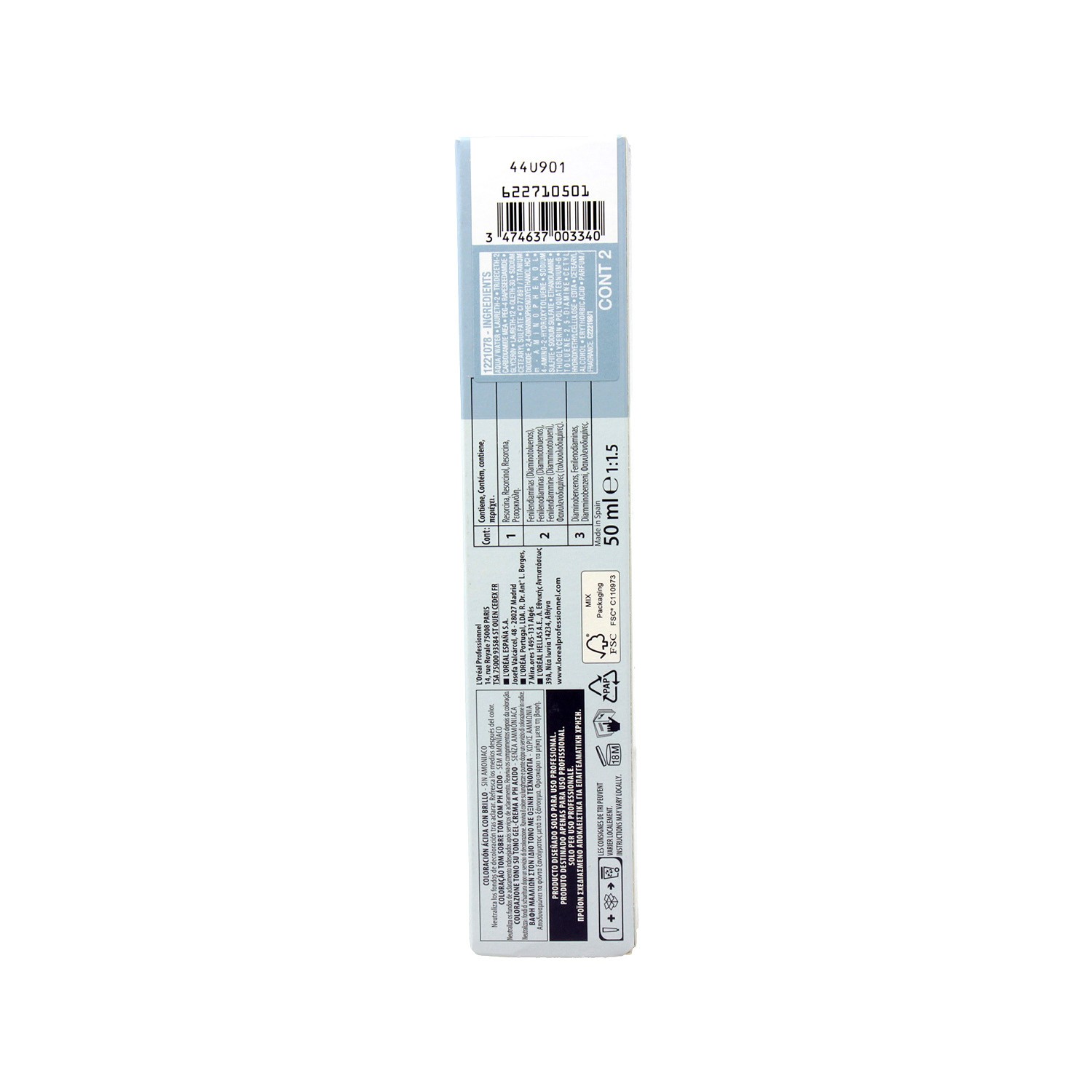 Loreal Dia Light Tinte Sin Amoníaco 50 ml Color 9.11