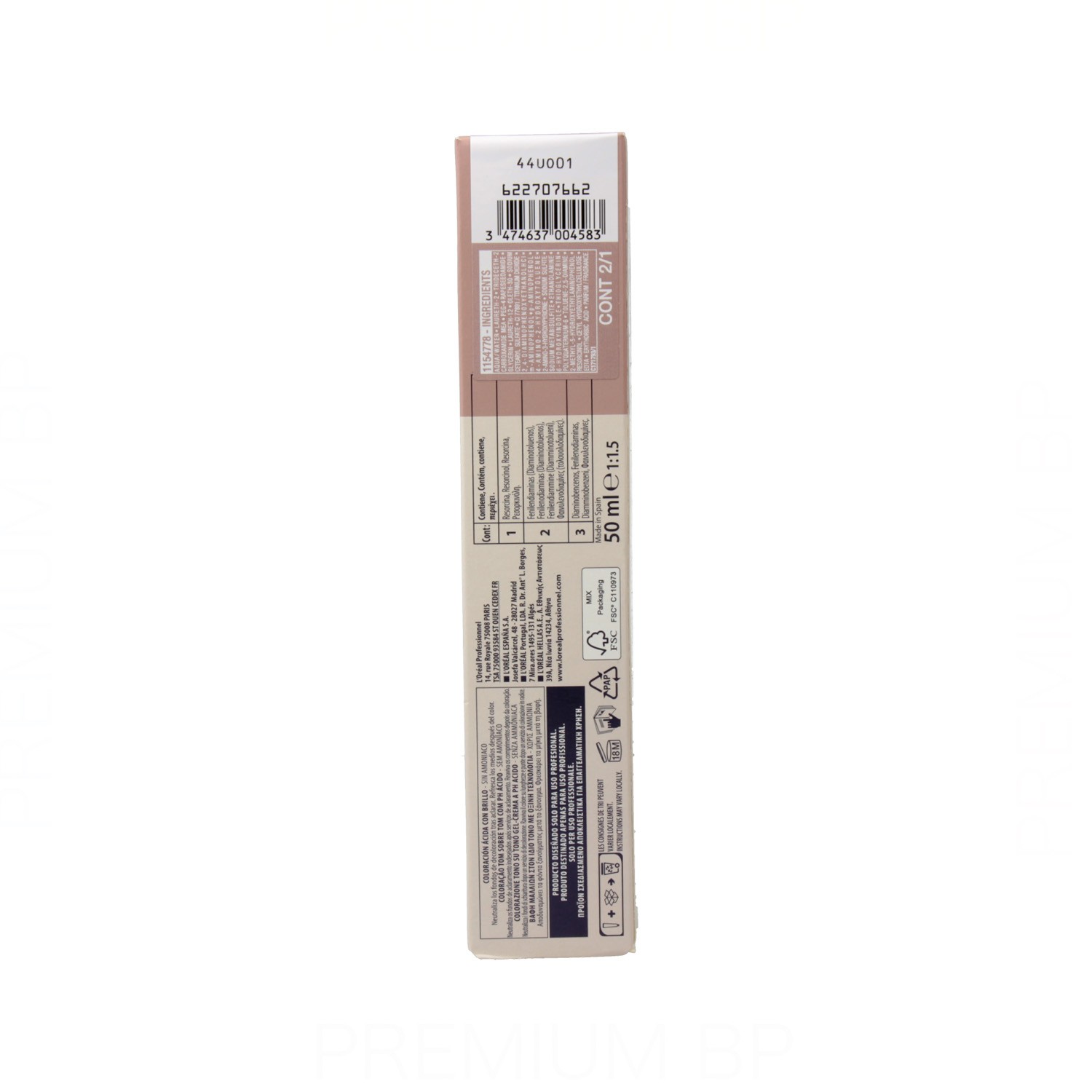 Loreal Dia Light Tinte Sin Amoníaco 50 ml Color 7.31