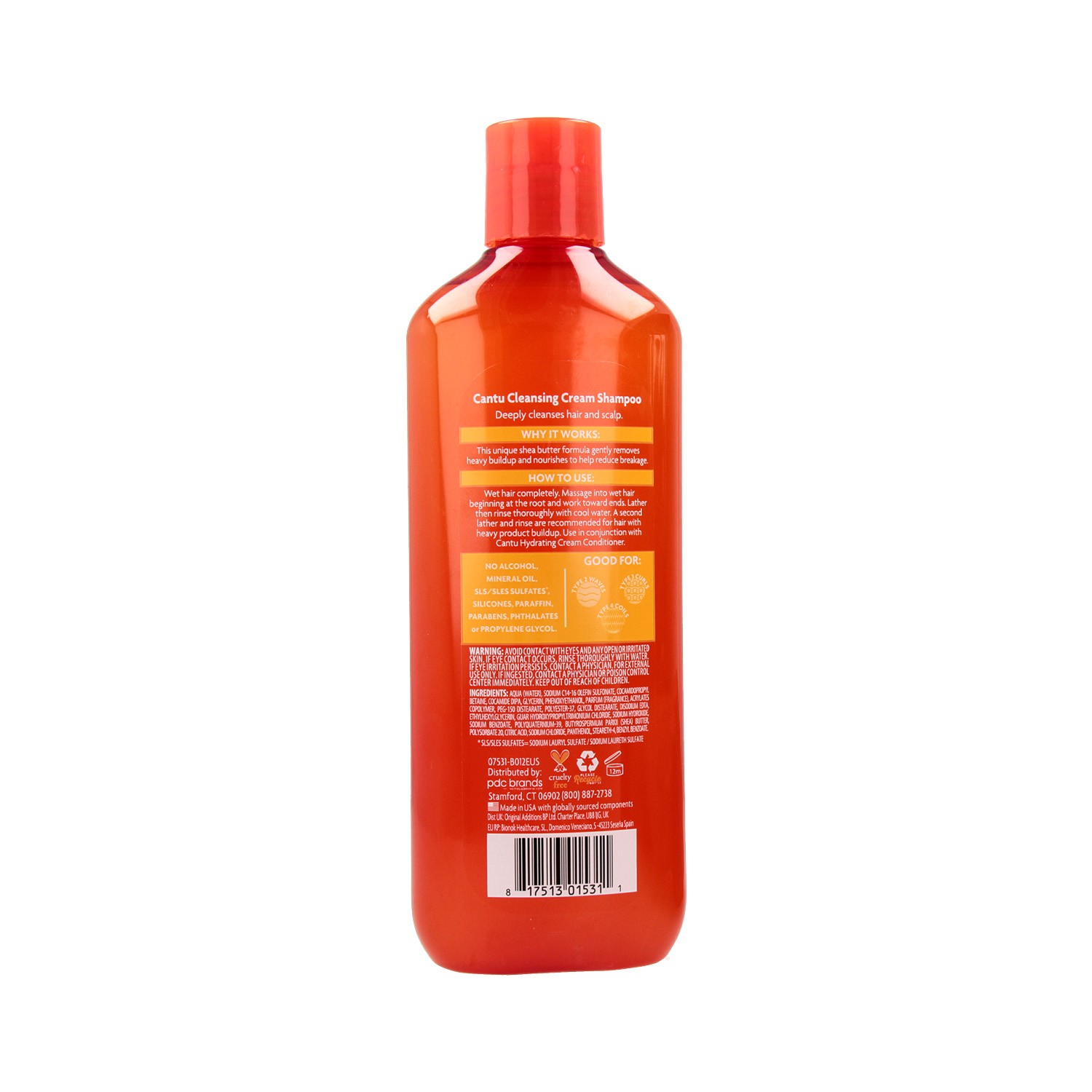 Cantu Shea Butter Natural Hair Cleansing Champú 400 ml