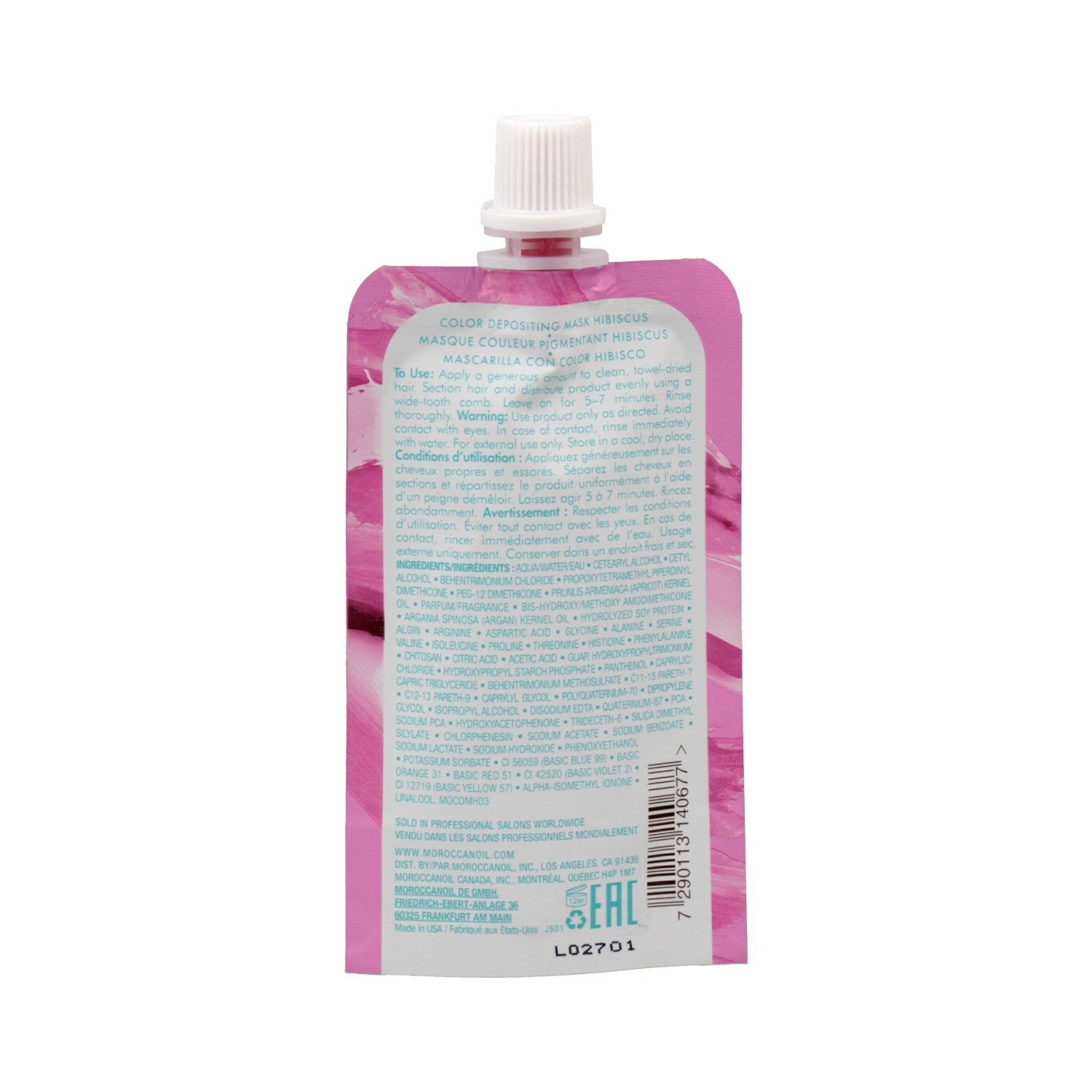 Moroccanoil Color Depositing Hibiscus Mascarilla 30 ml