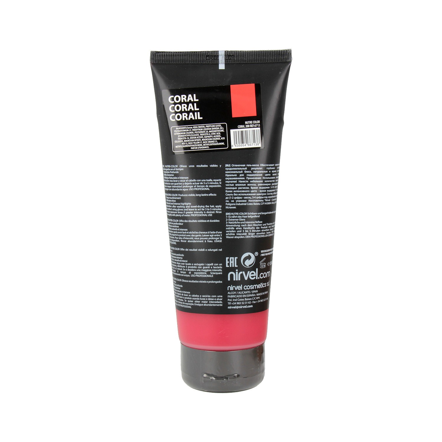 Nirvel Nutre Color Fluor Coral 200 ml