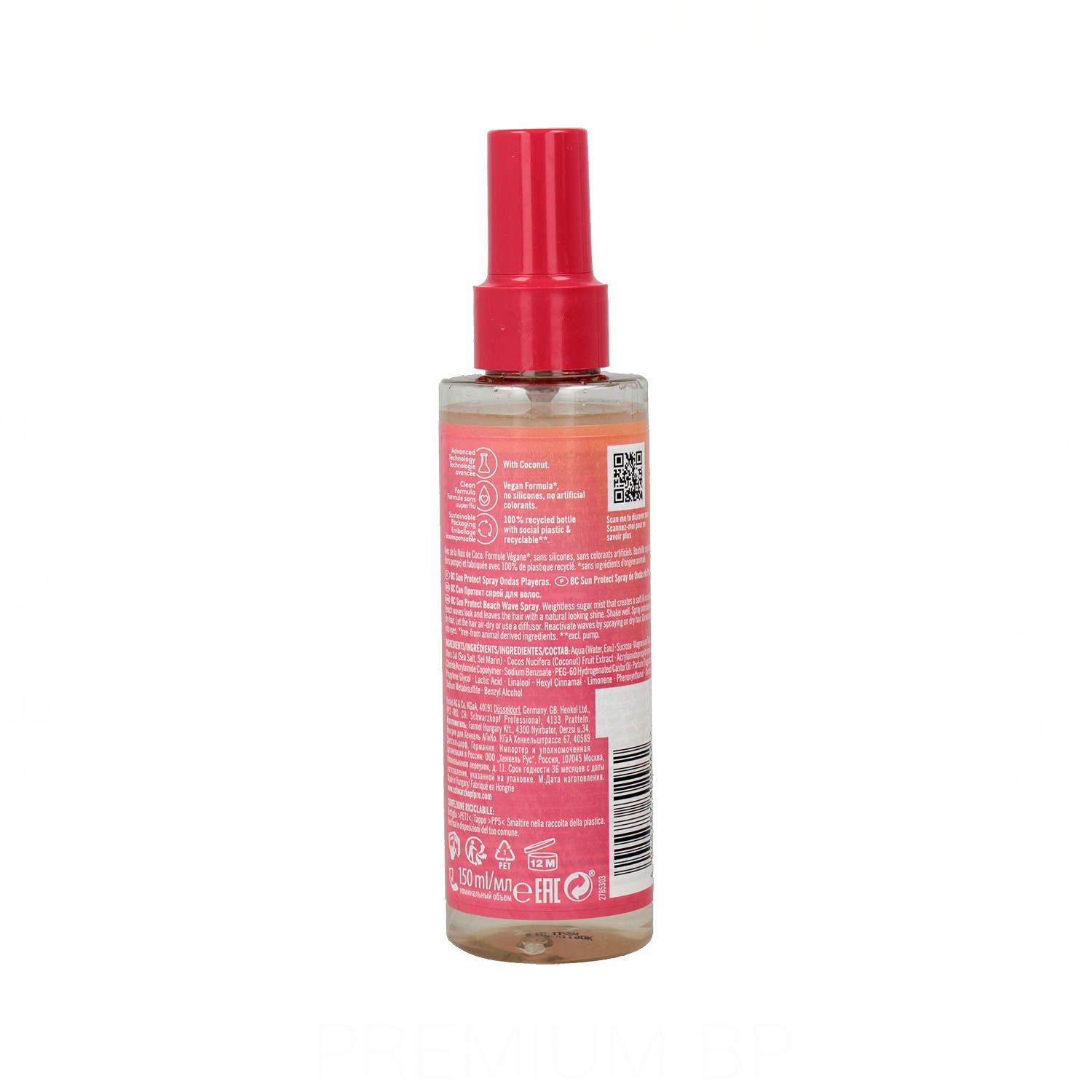 Schwarzkopf Bonacure Sun Protect Beach Wave Spray Coconut 150ml