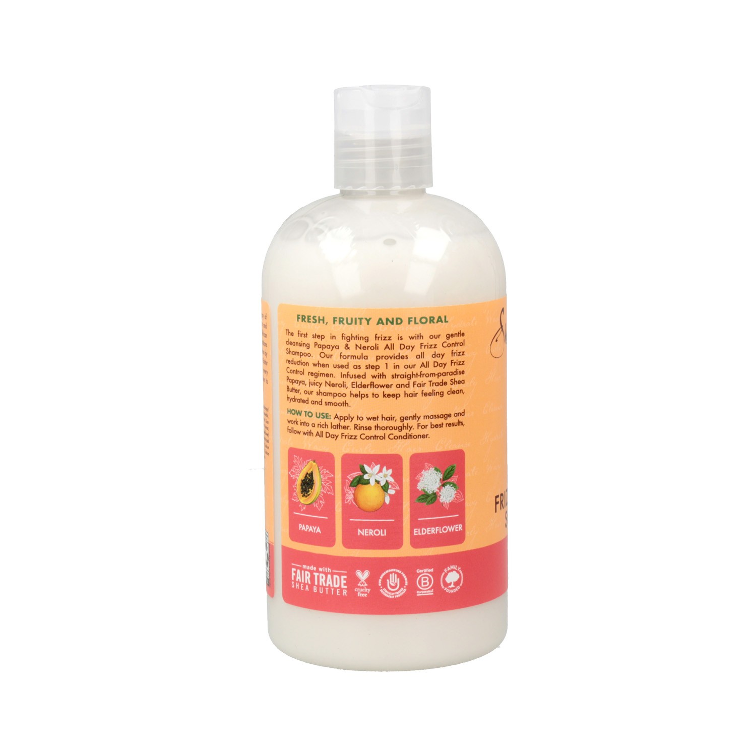 Shea Moisture Papaya Neroli Frizz Control Champú 384 ml