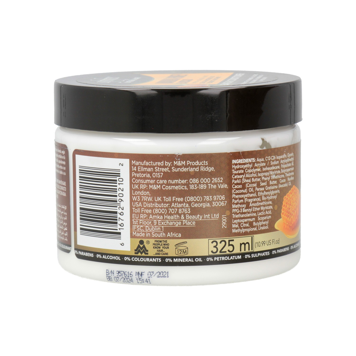 Sofn Free Natural Hair Revitalisant sans rinçage au miel de manuka et à l'avocat 325 ml