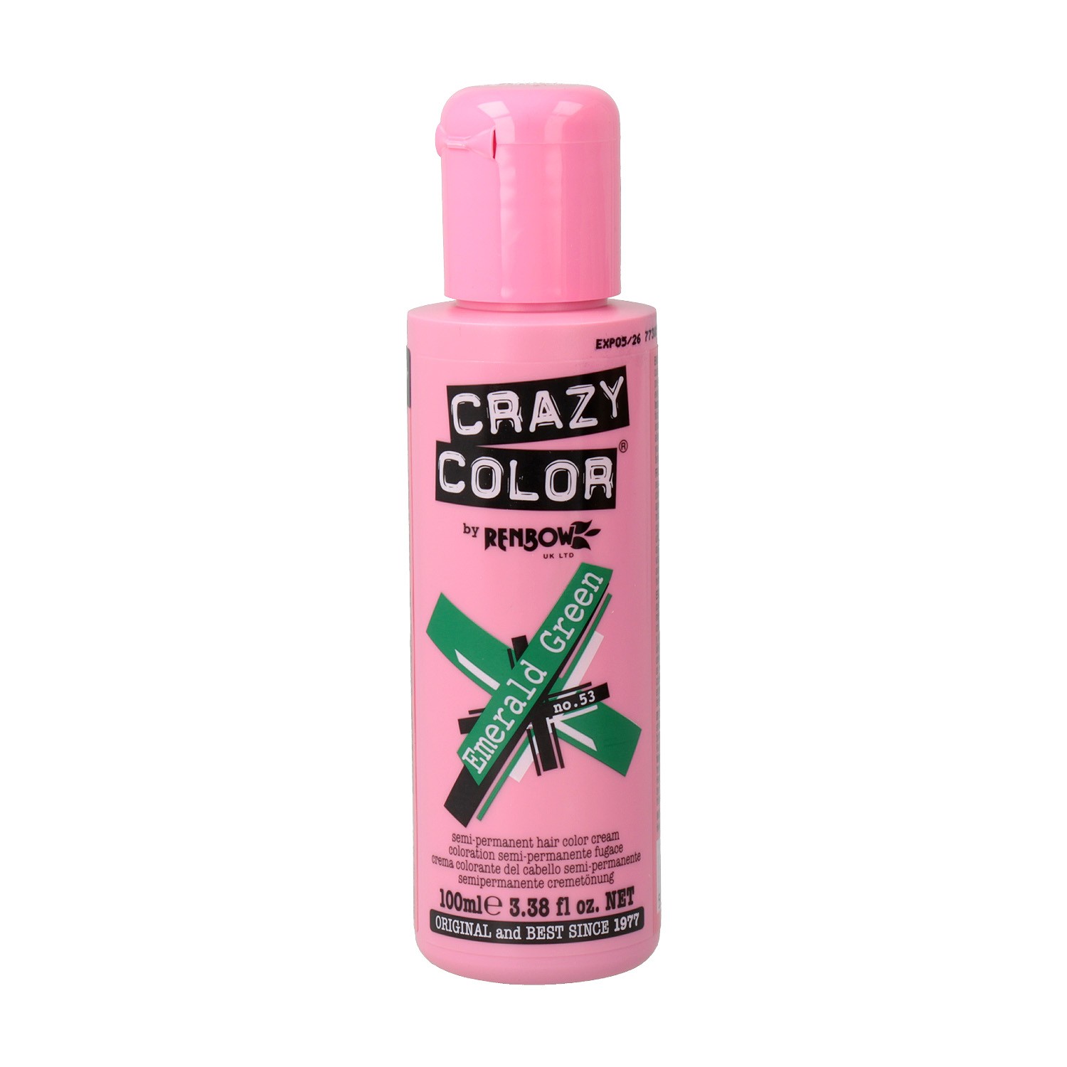 Crazy Color 53 Emerald Green 100 ml Crazy Color 53 Emerald Green 100 ml