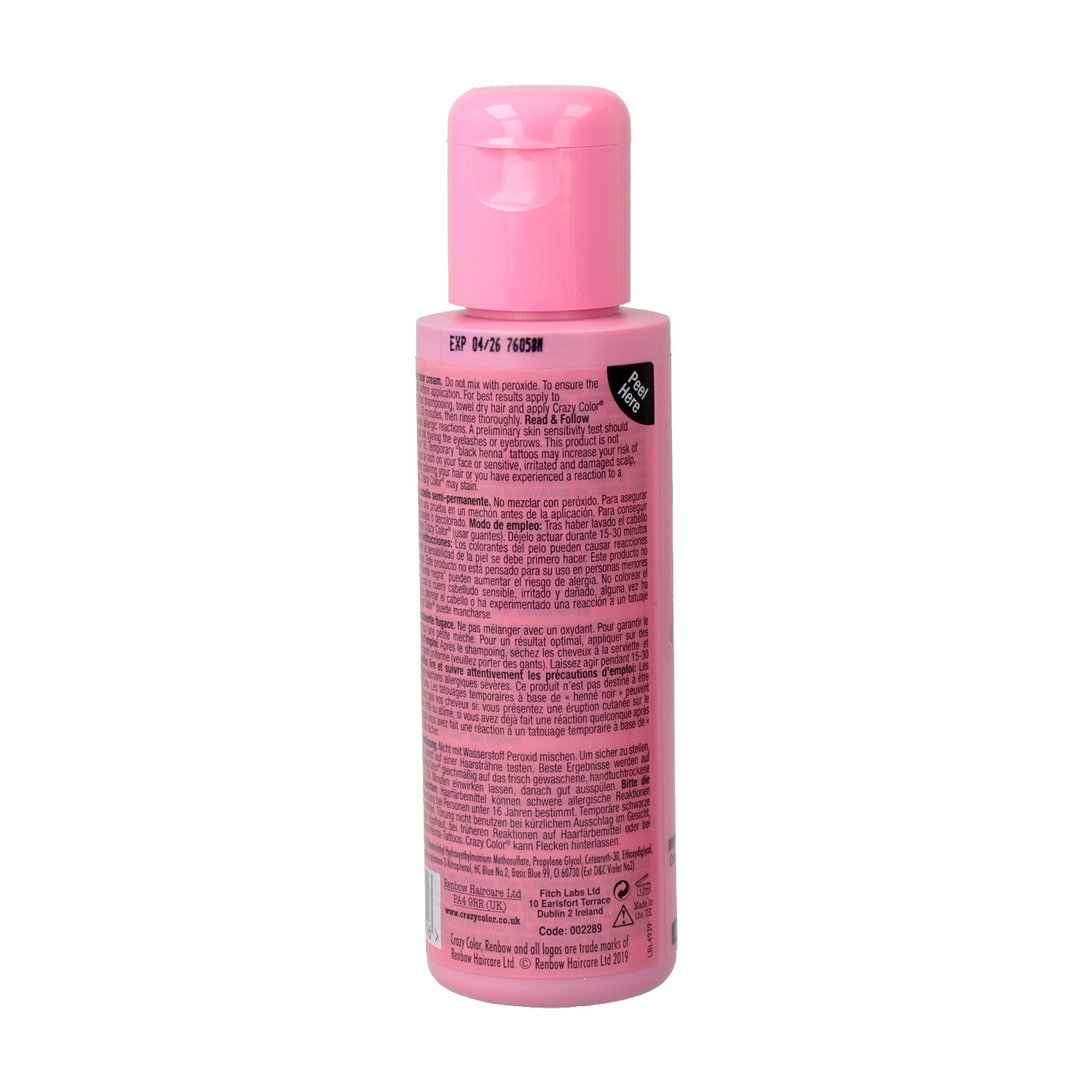 Crazy Color 75 Glace Mauve 100 ml