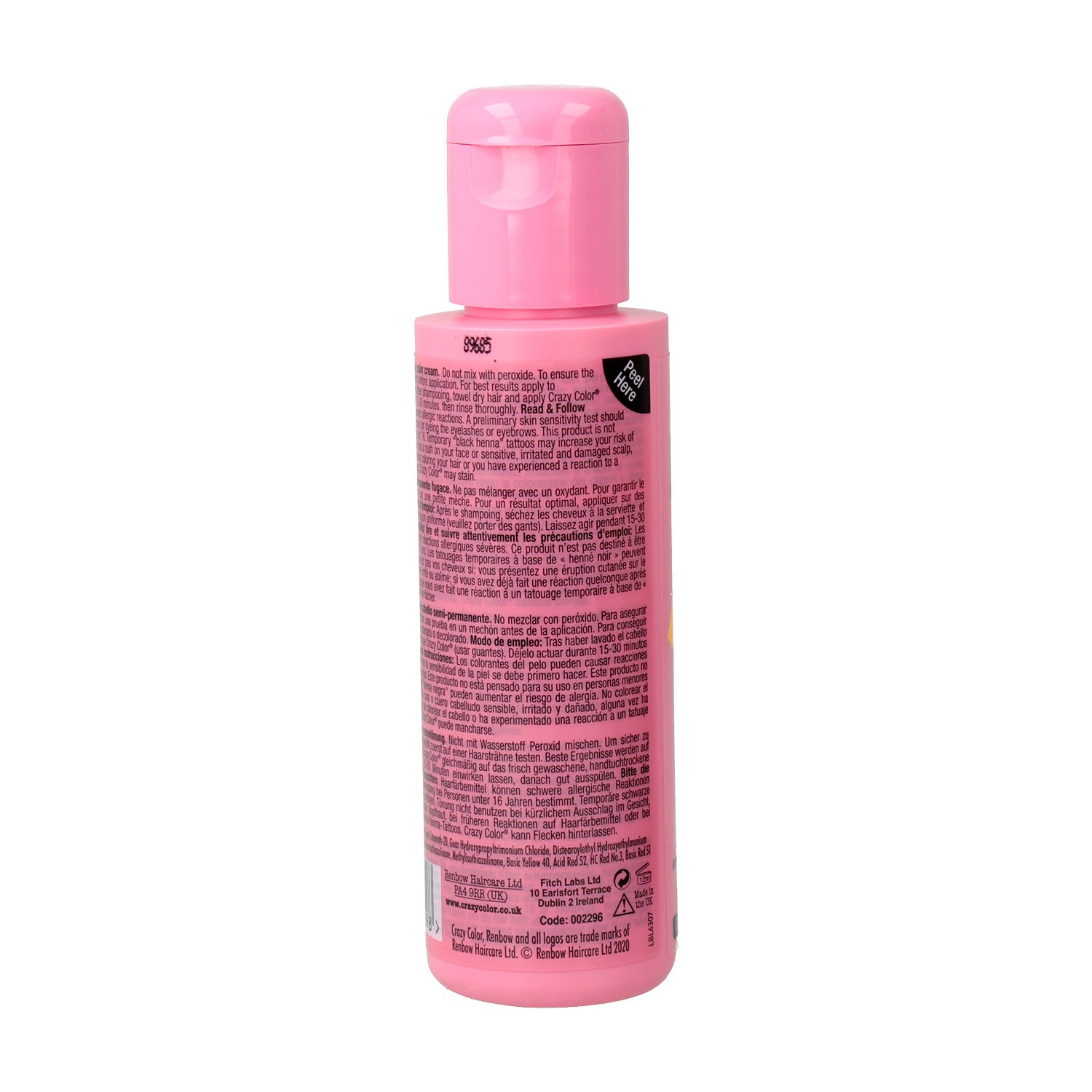 Crazy Color 77 Caution Uv Amarillo 100 ml