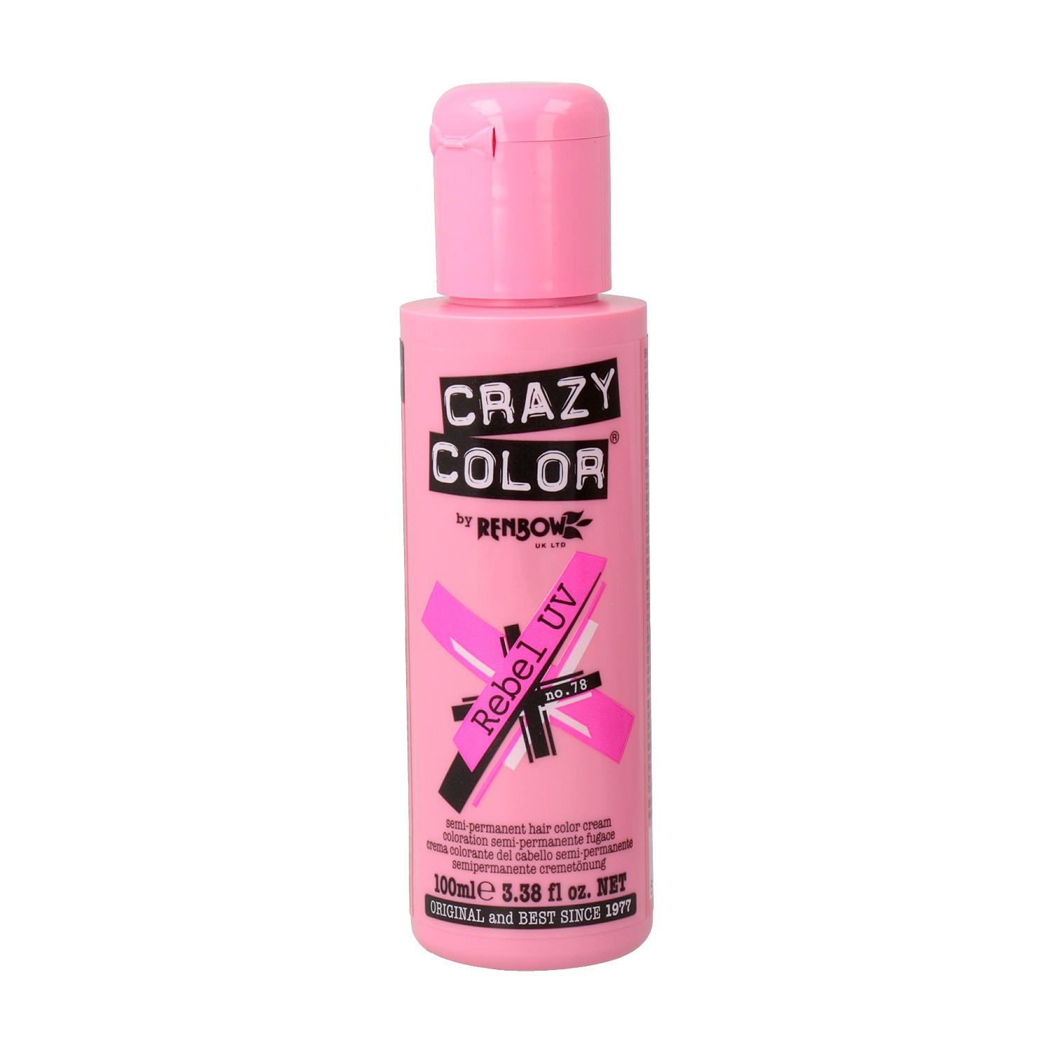Crazy Color 78 Rebel Uv Rosa 100 ml Crazy Color 78 Rebel Uv Rosa 100 ml
