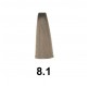 Exitenn Color Creme 60ml, Cor 8,1 Rubio Claro Cinzas