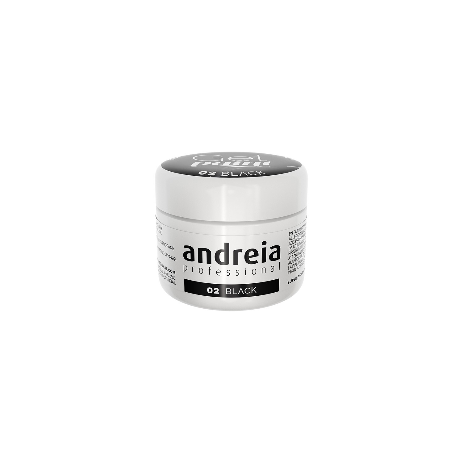 Andreia Gel Peinture Noir 02 4 ml