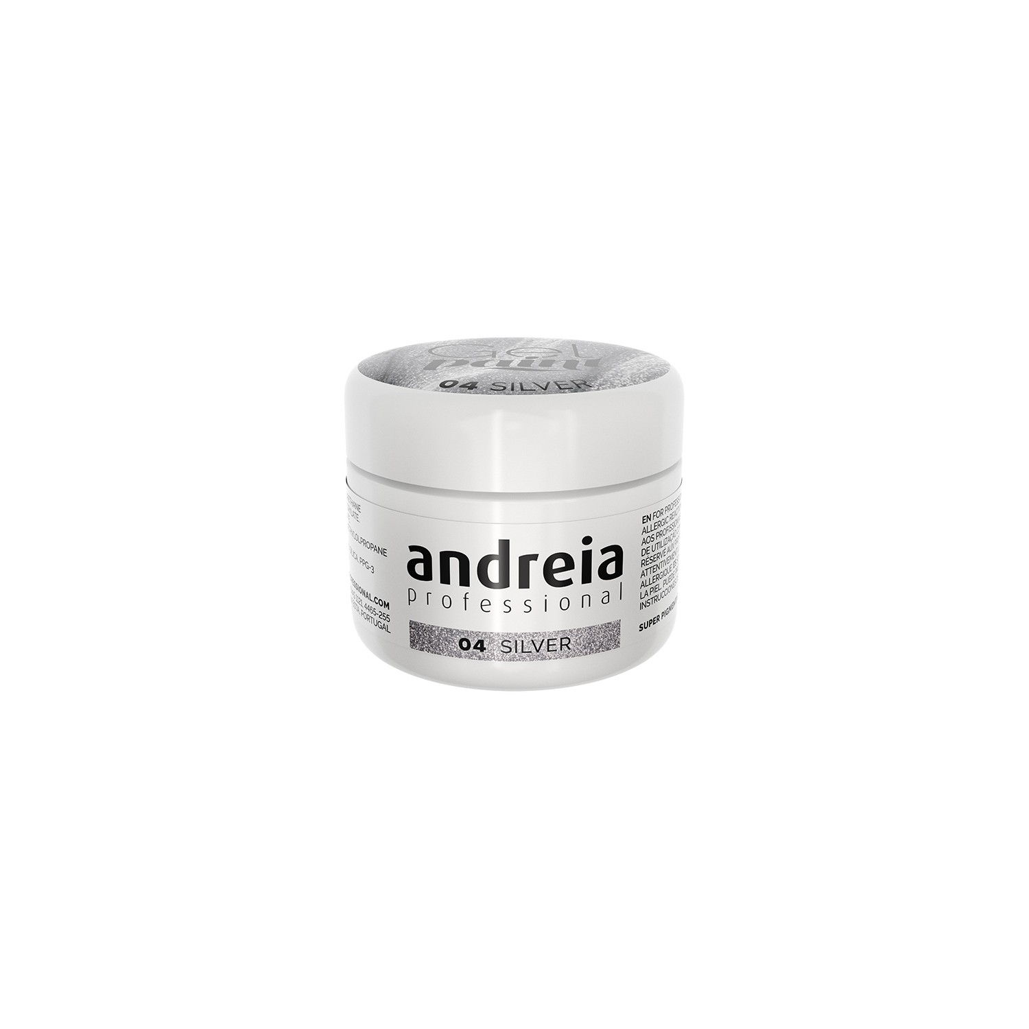 Andreia Gel Peinture Argent 04 4 ml