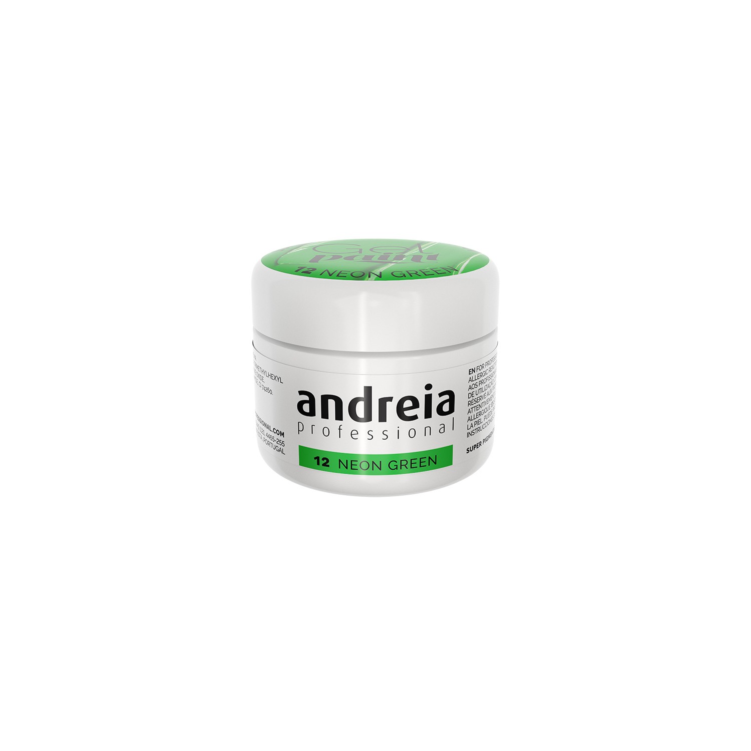 Andreia Gel Paint Neon Green 12 4 ml