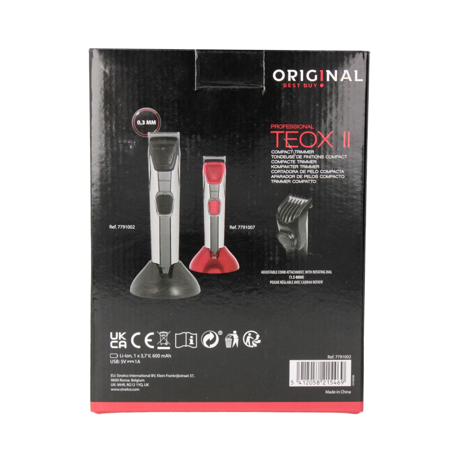 Sinelco Original Maquina Trimmer Teox II Negro