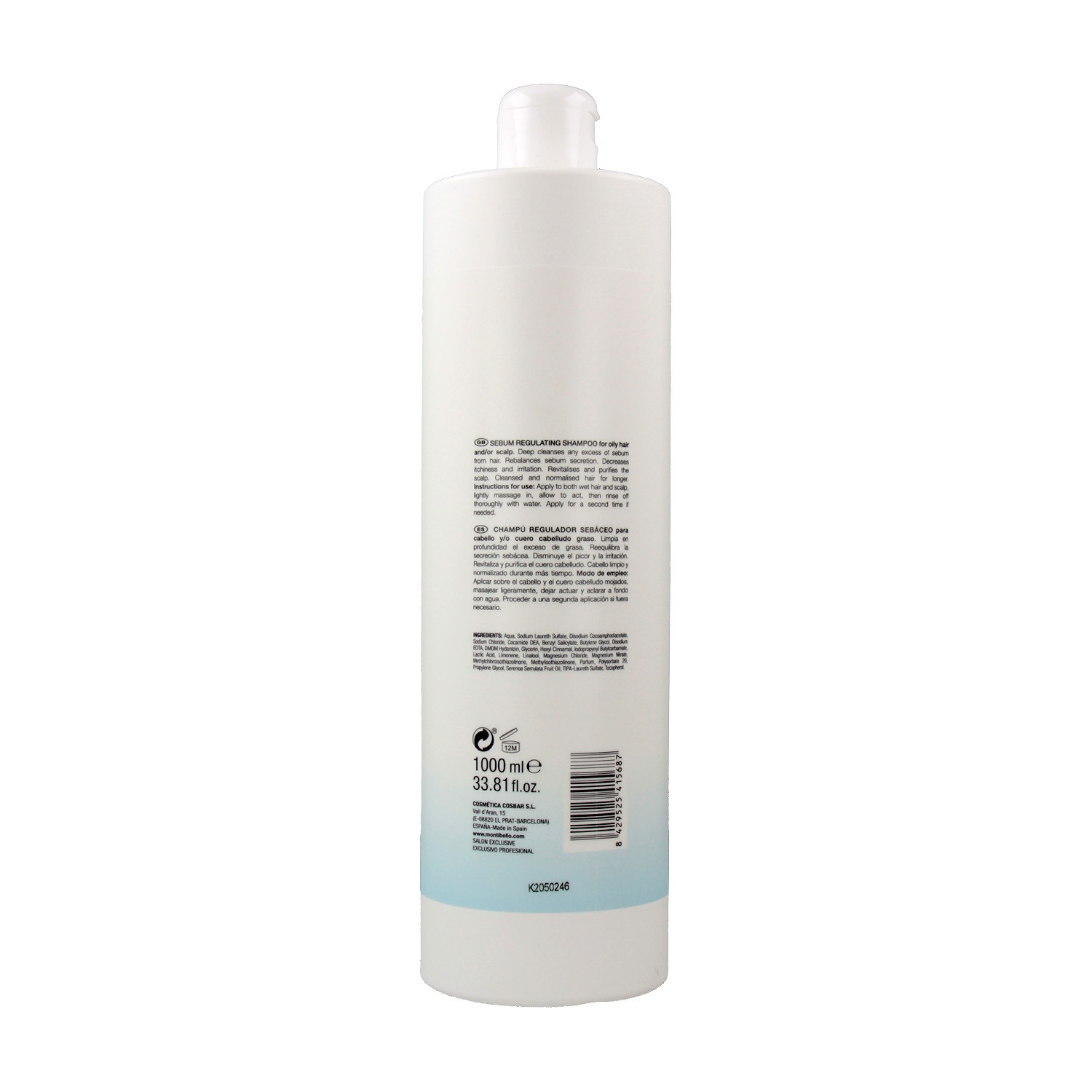 Montibello Detoxseb Shampooing 1000 ml