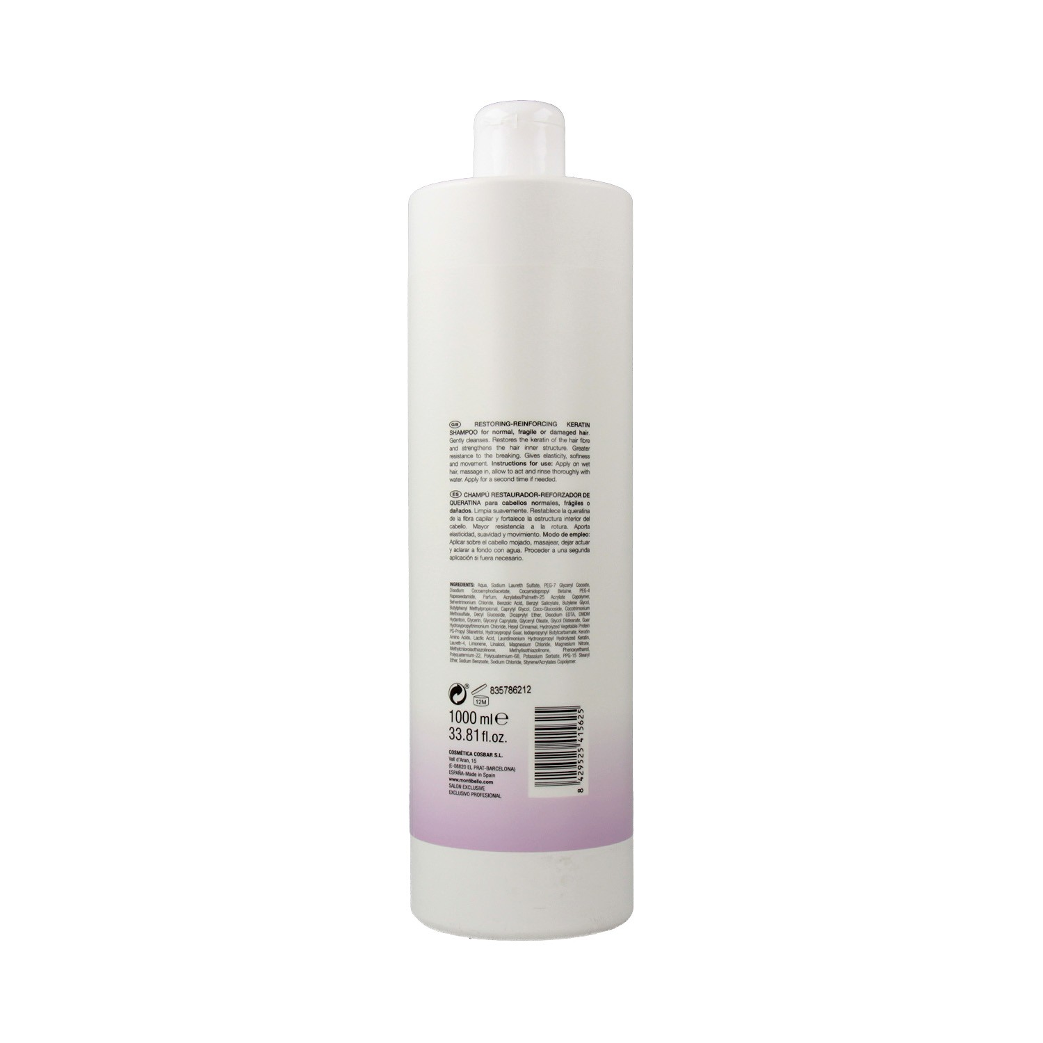 Mont Keratin Energy Shampooing 1000 ml