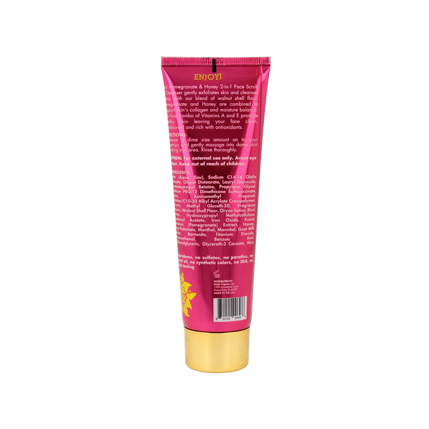 Mielle Pomegranate Honey 2 In 1 Face Cleanser Exfoliante limpiador 85 gr