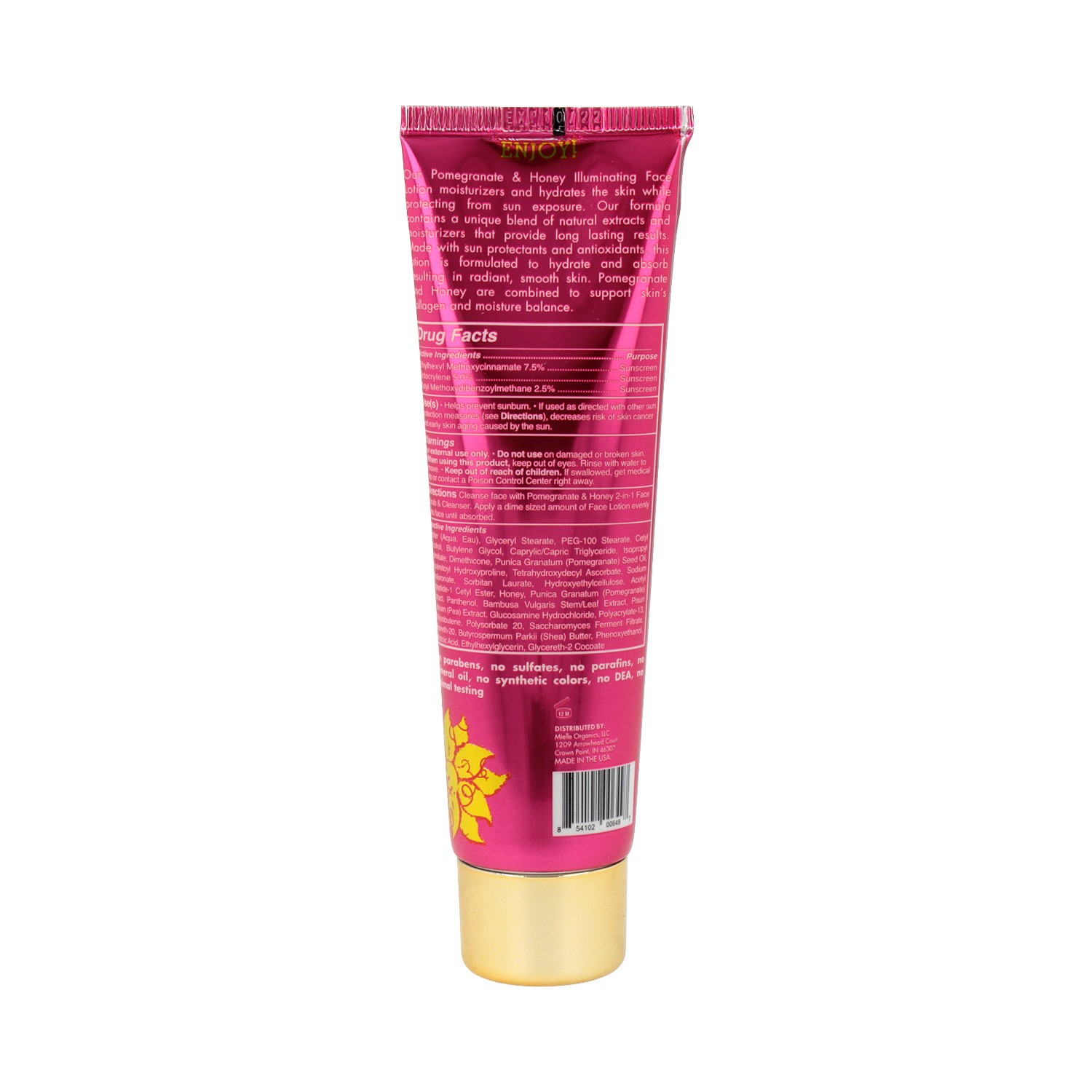 Mielle Pomegranate Honey Illuminating With Spf 15 Face Lotion 57 gr