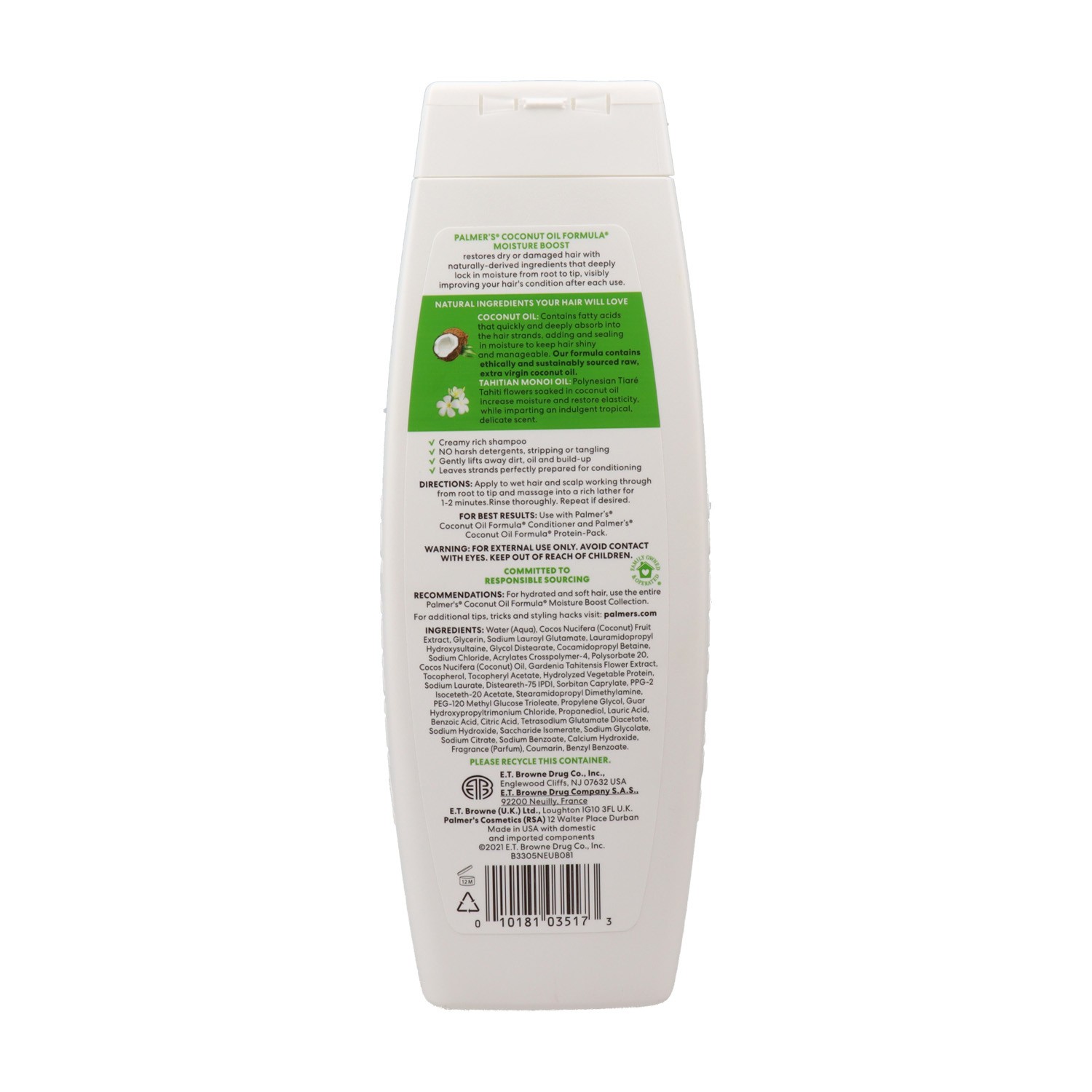 Palmers Coconut Oil Champú Acondicionador 400 ml