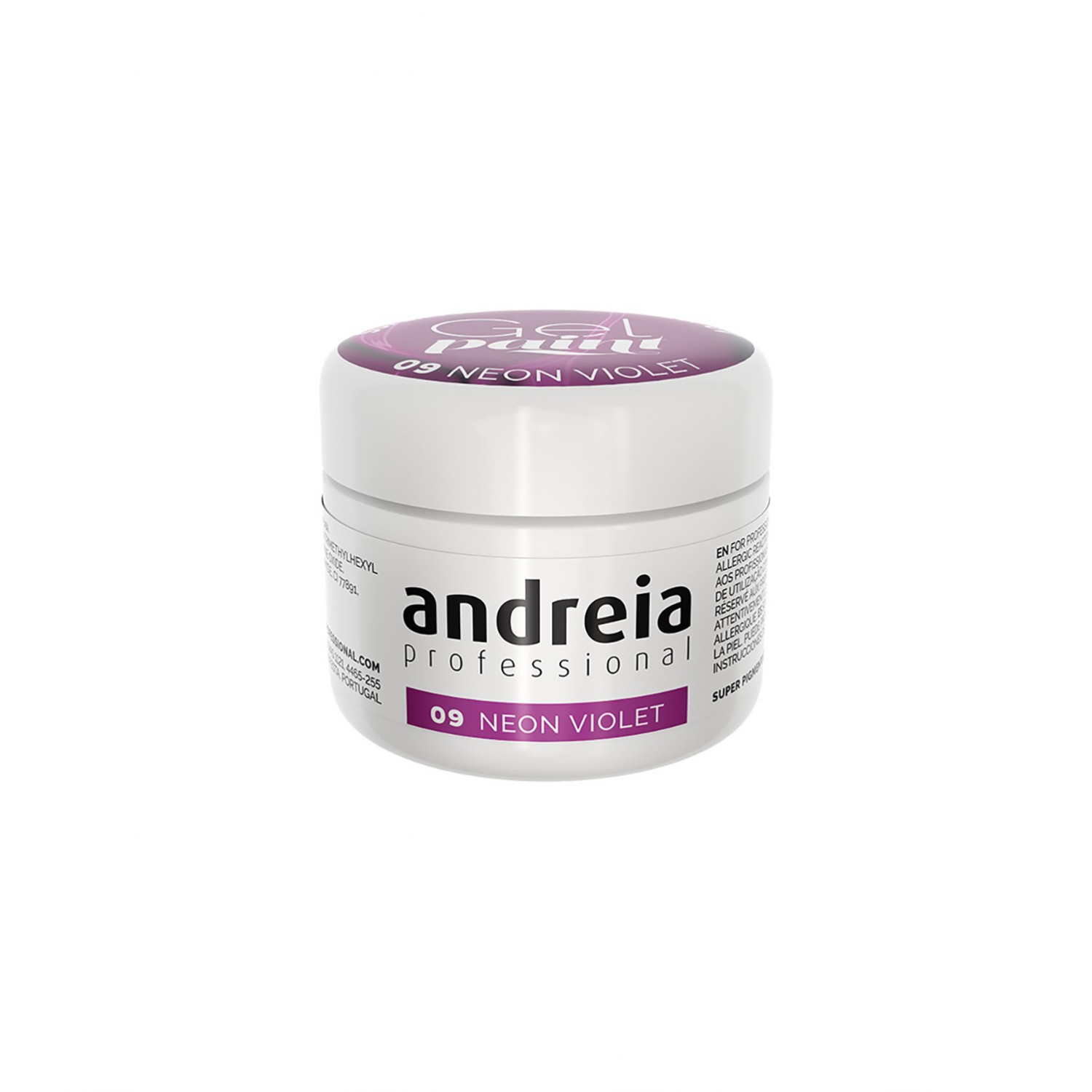 Andreia Gel Peinture Néon Violet 09 4 ml