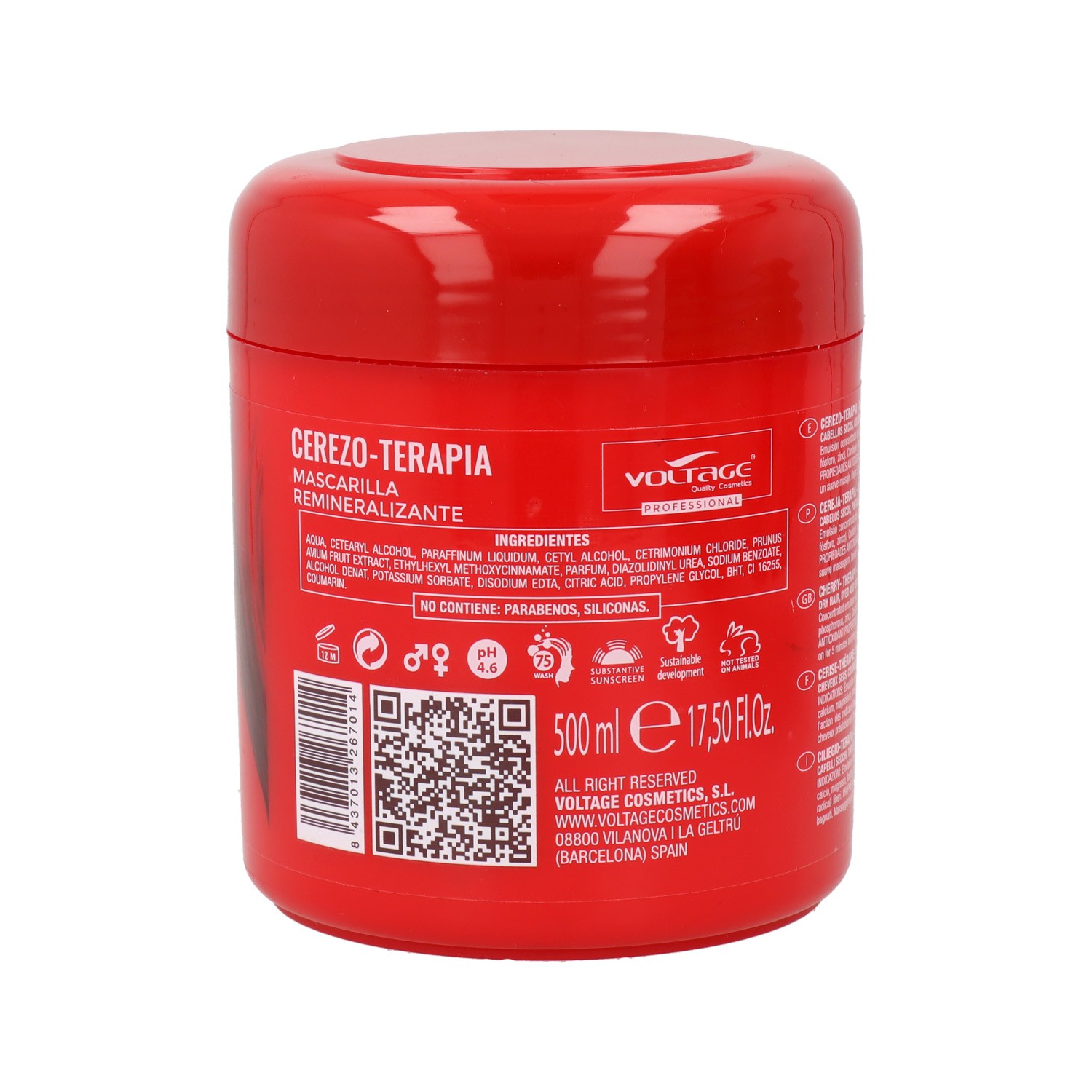 Voltage Cerejeira Terapia Máscara 500 ml