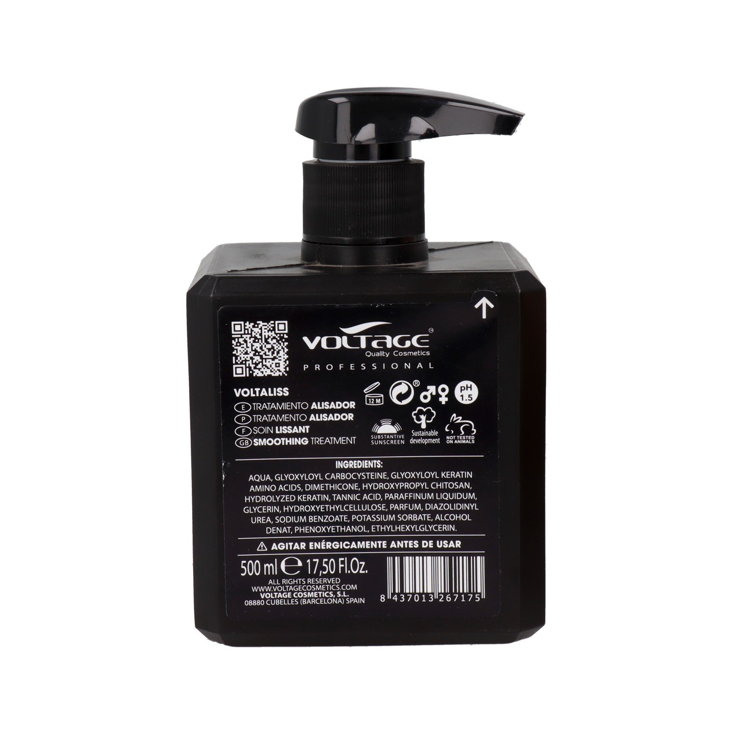 Voltage Cheratina Smoothing Trattamento 500 Ml