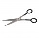 Zenish Tijera Professional Metal Silver Mango Negro 7"