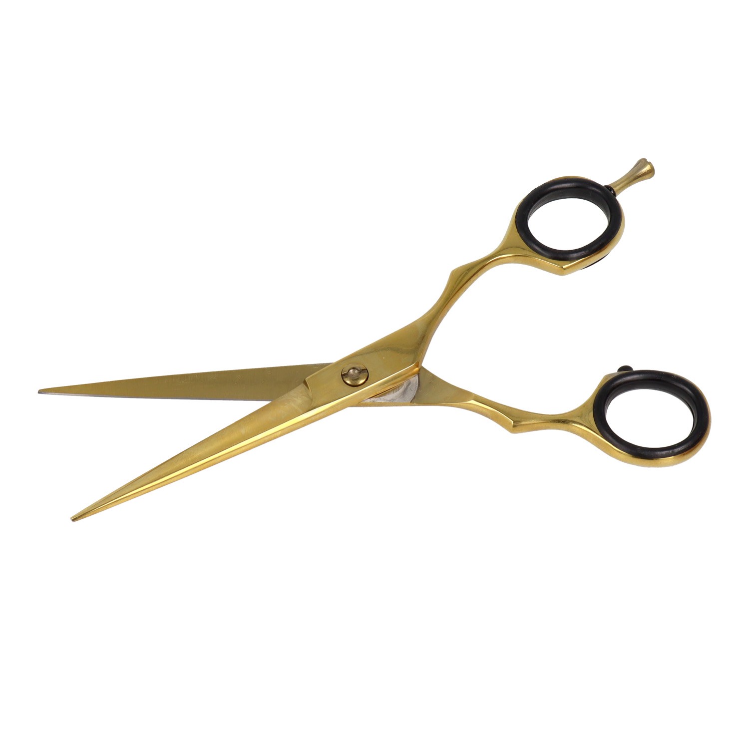 Zenish Tijera Profesional Metal Oro/Negro 6"