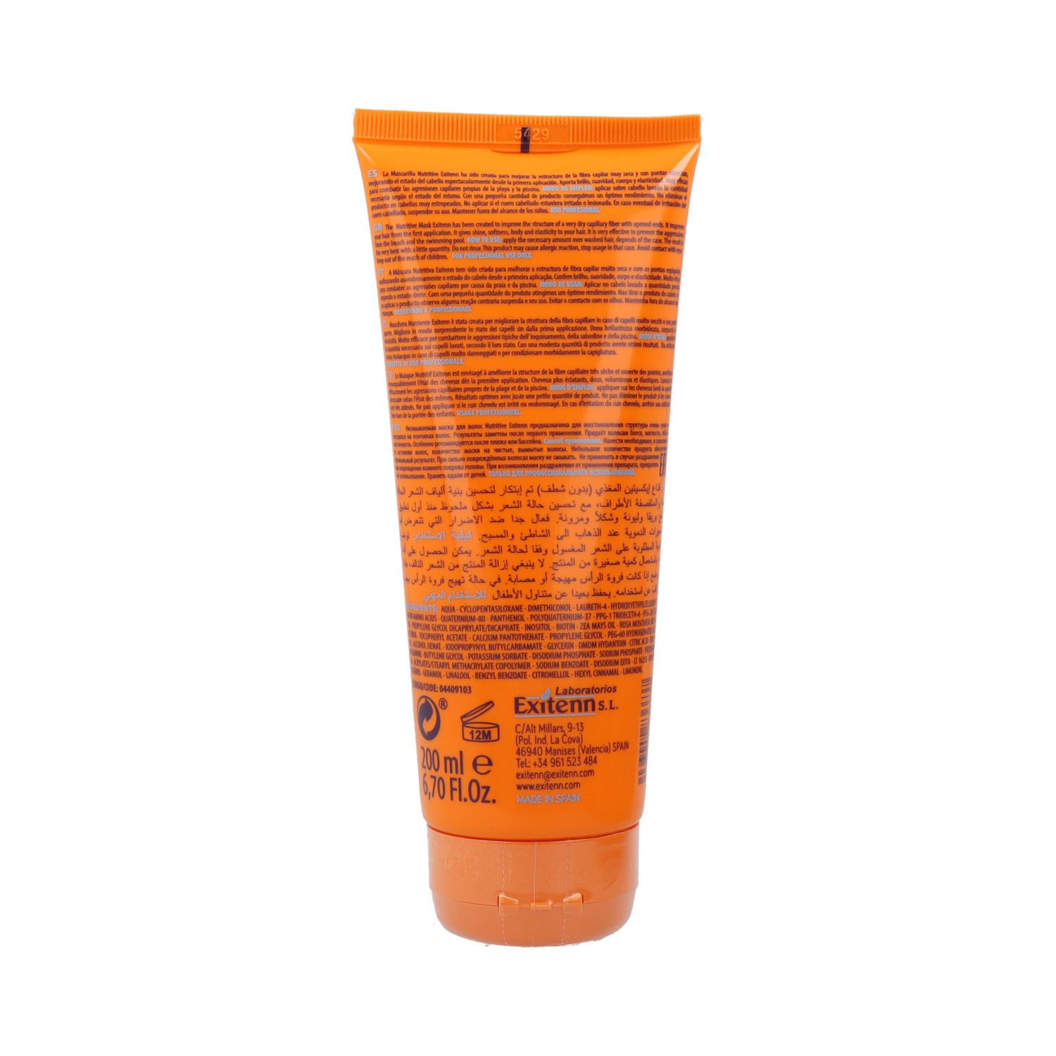 Exitenn Nutritive Sin Aclarado Mascarilla 200 ml