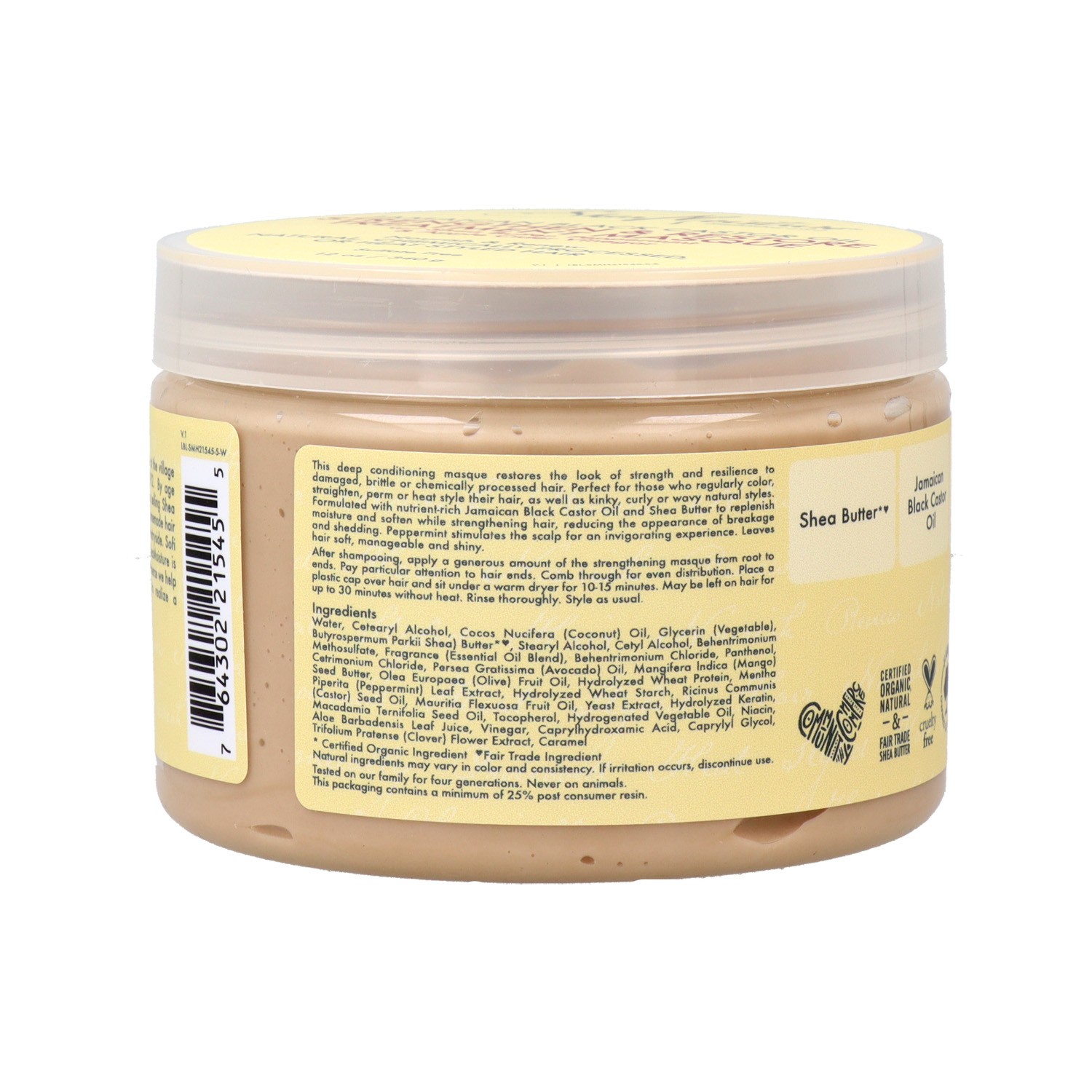 Shea Moisture Jamaican Black Castor Oil Máscara 340 gr