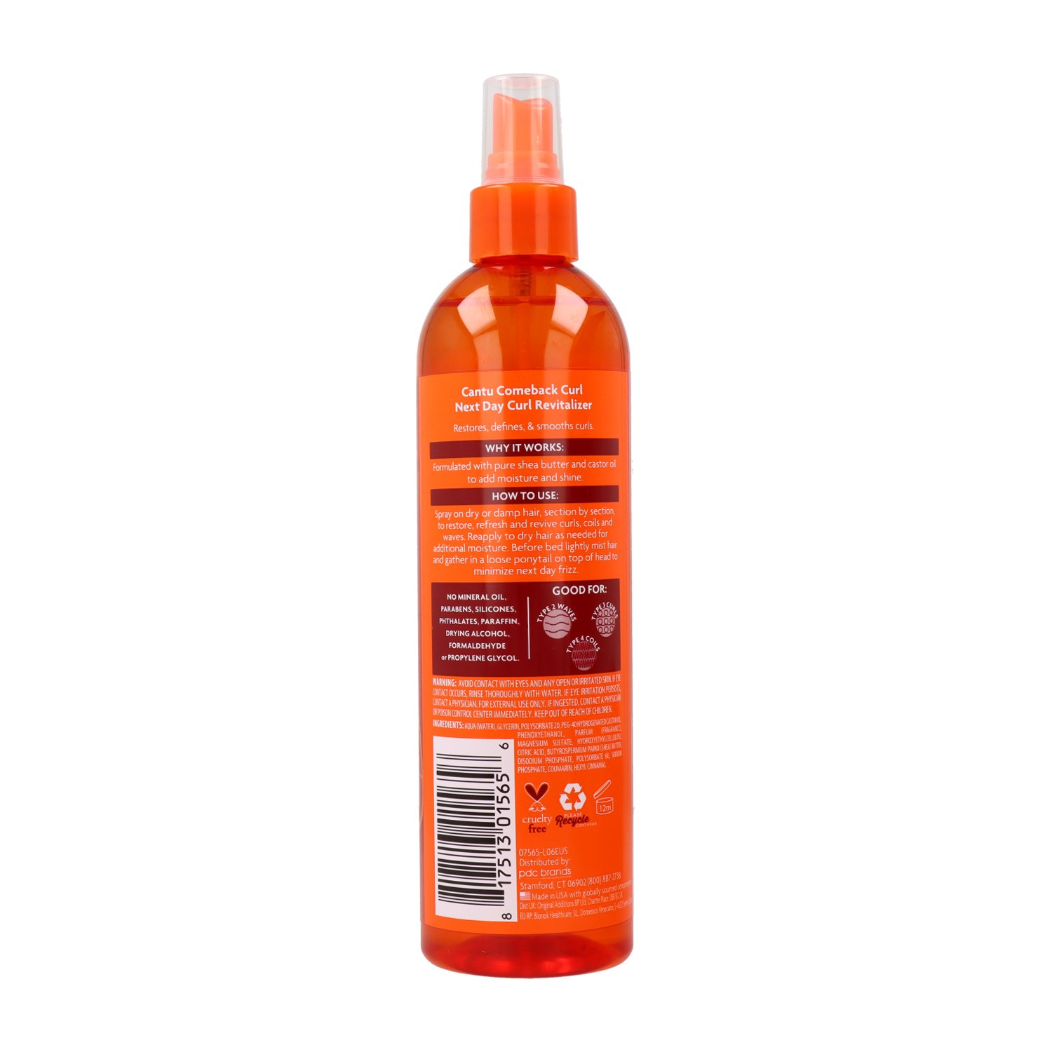 Cantu Shea Butter Natural Hair Come Back Curl Spray 12Oz/355 ml