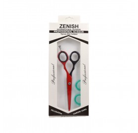 Zenish Tijera Profesional Metal Rojo Negro 6"