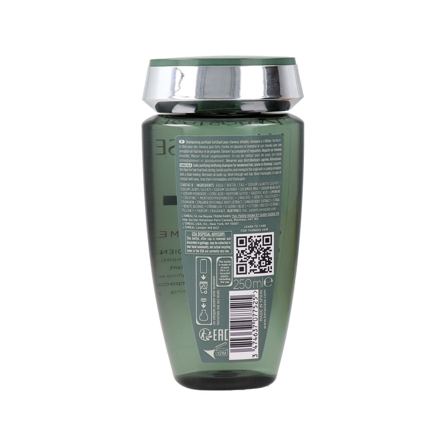 Kerastase Genesis Homme Bain De Force Quotidien 250 ml