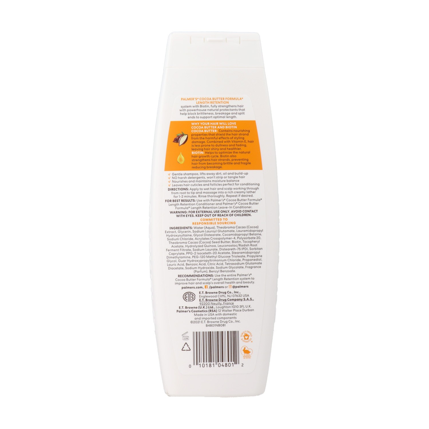 Palmers Cocoa Butter Biotin Champú 400 ml