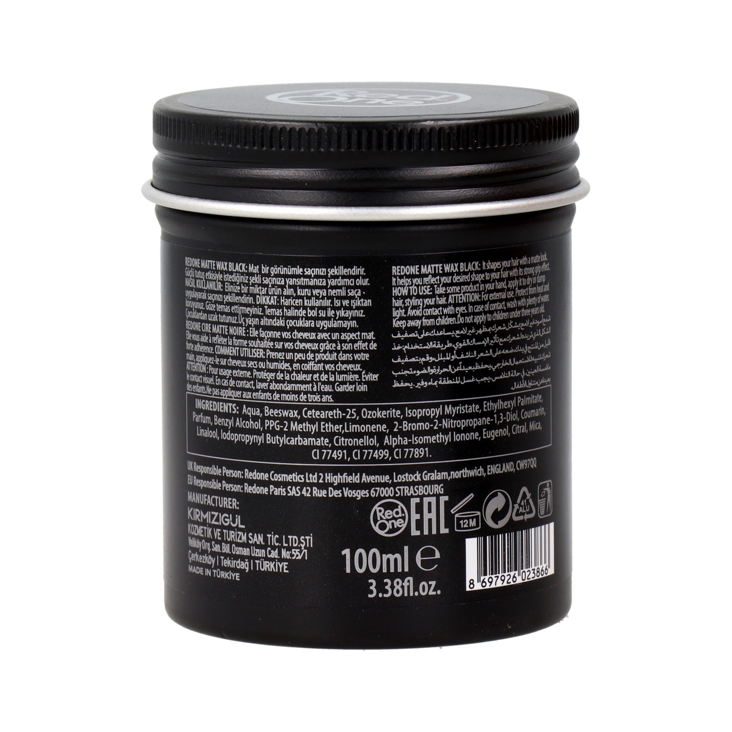 Cera de Cabelo Fosca Red One Preto 100 ml