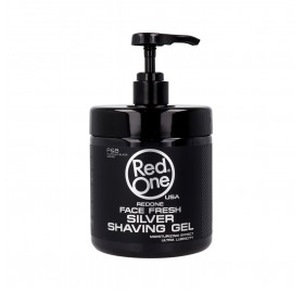 Red One Men Shaving Transparente Silver Gel 1000 ml