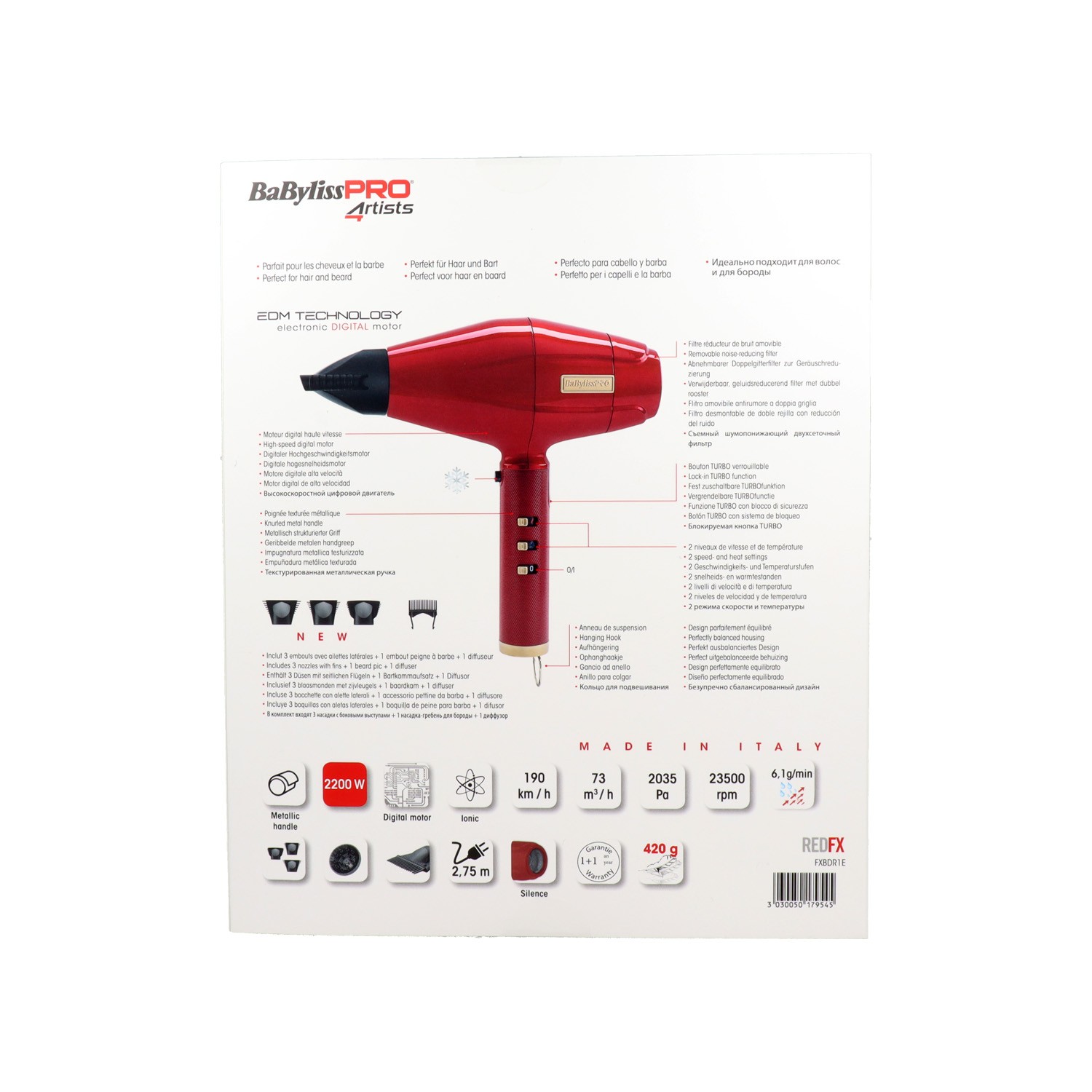 Babyliss Redfx 2200w Secador Digital