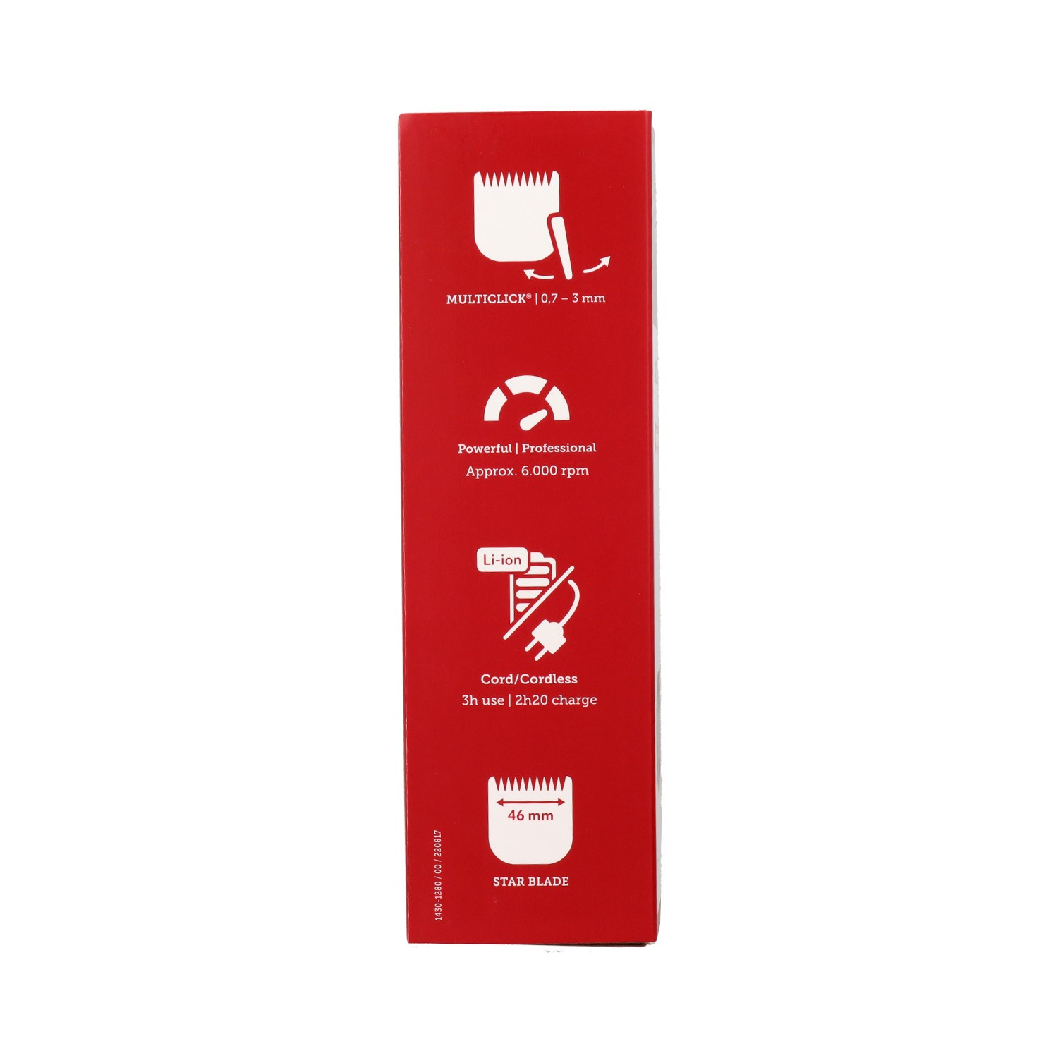 Moser 1400 Cordless Maquina Roja